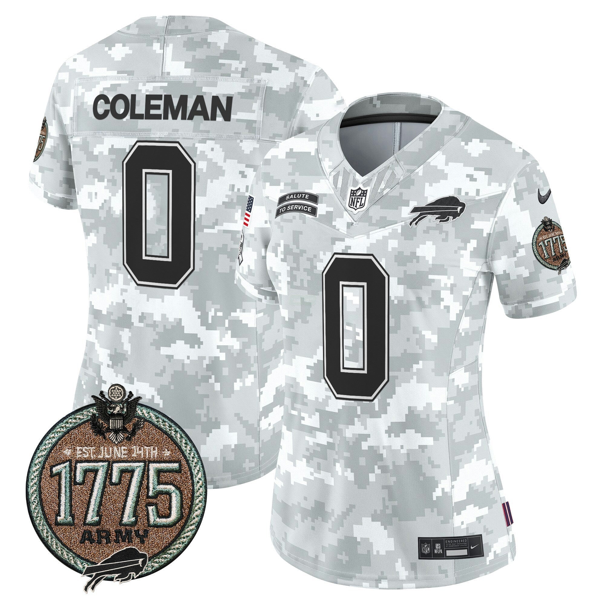 Camisa NFL Women’s 2024 Salute to Service Establishment Year Patch Vapor Limited Jersey
