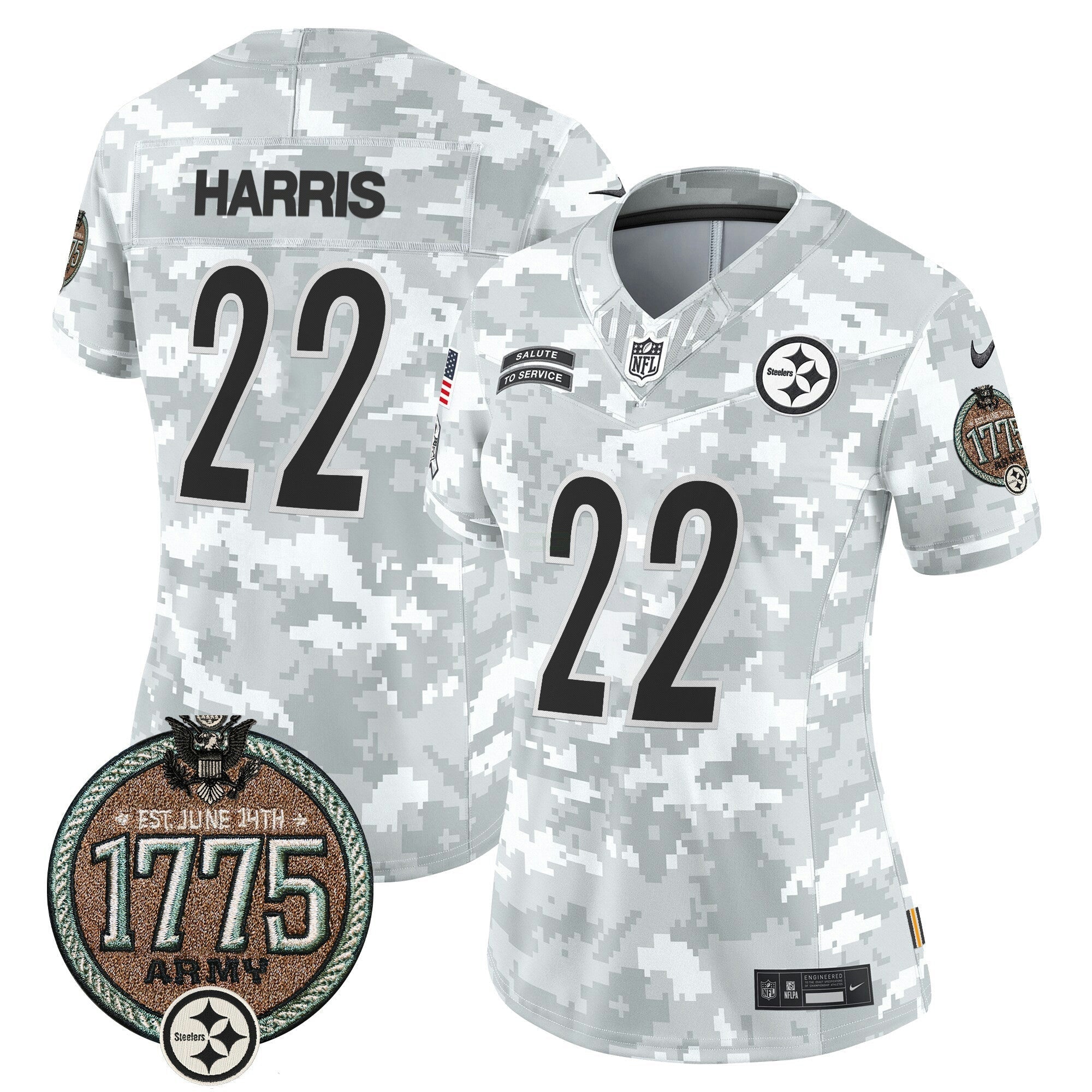 Camisa NFL Women’s 2024 Salute to Service Establishment Year Patch Vapor Limited Jersey