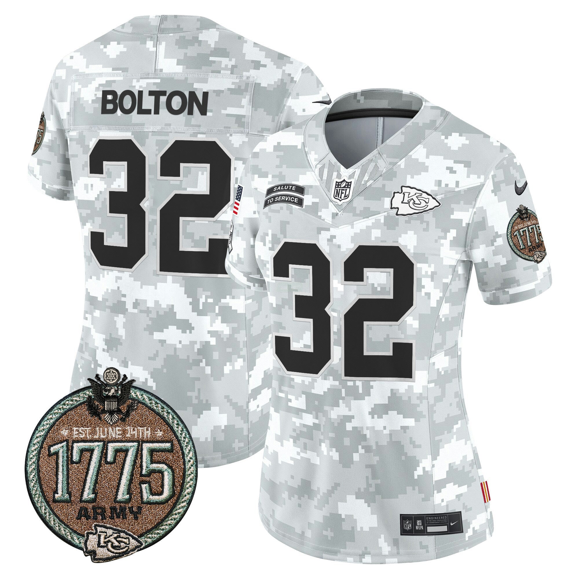 Camisa NFL Women’s 2024 Salute to Service Establishment Year Patch Vapor Limited Jersey
