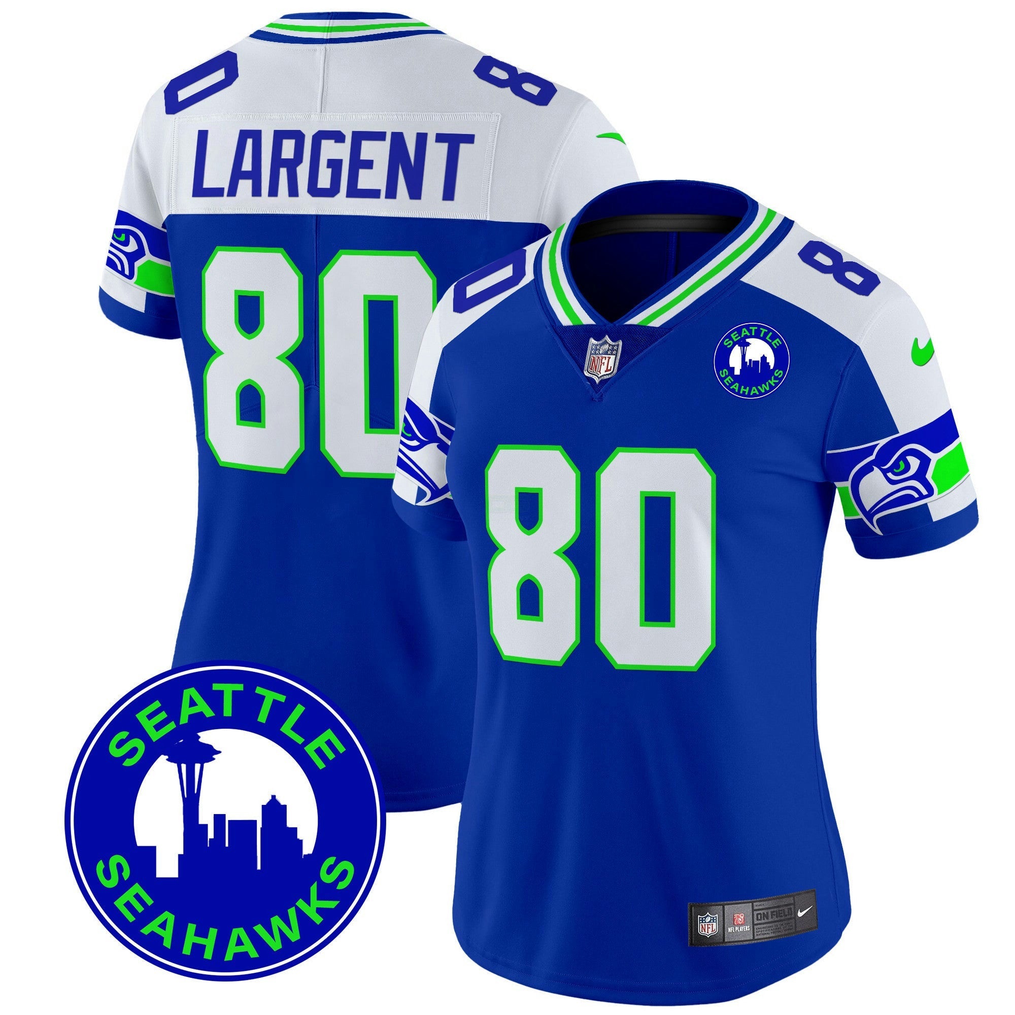 Camisa NFL Women’s 2024 Seattle City Patch Vapor Limited Jersey