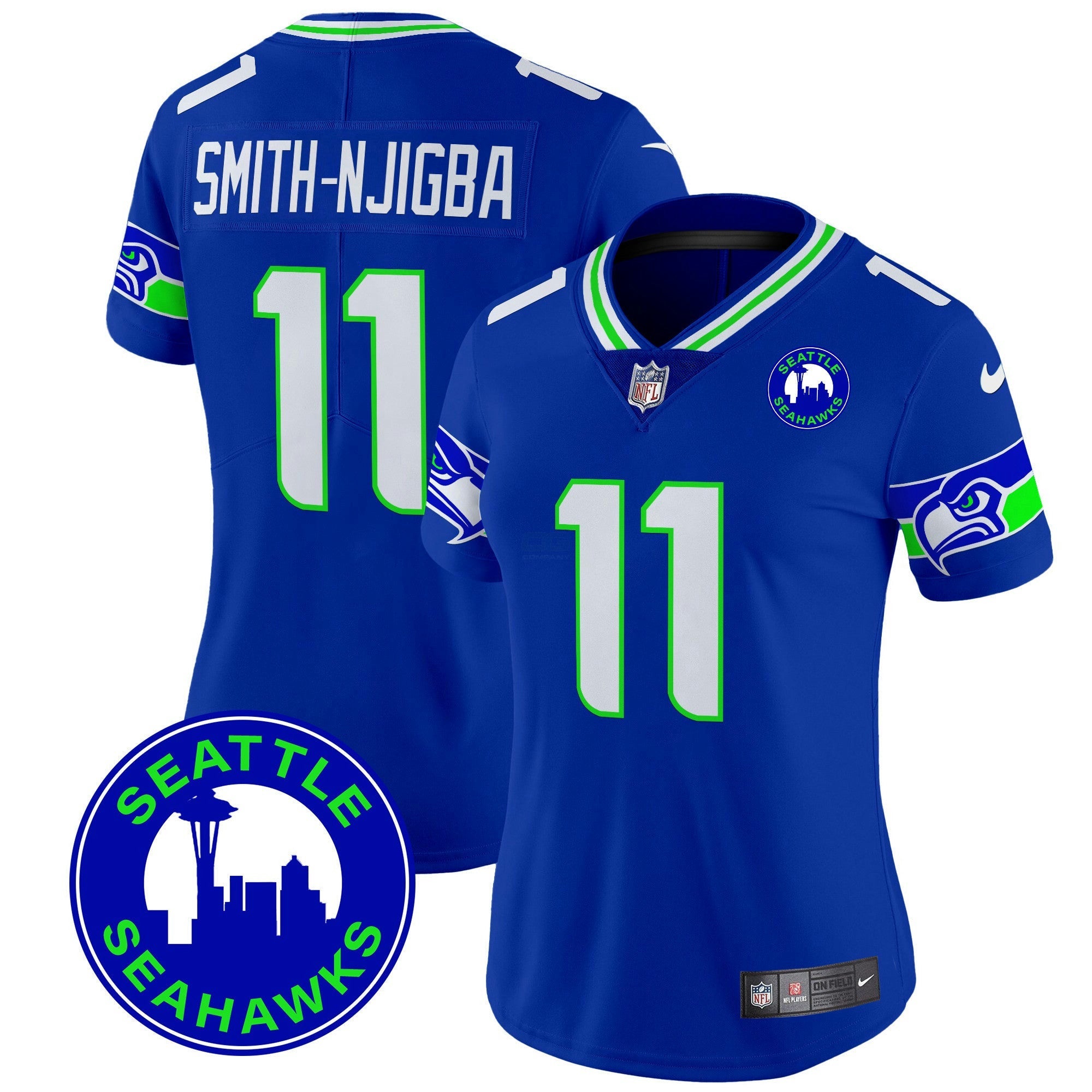 Camisa NFL Women’s 2024 Seattle City Patch Vapor Limited Jersey