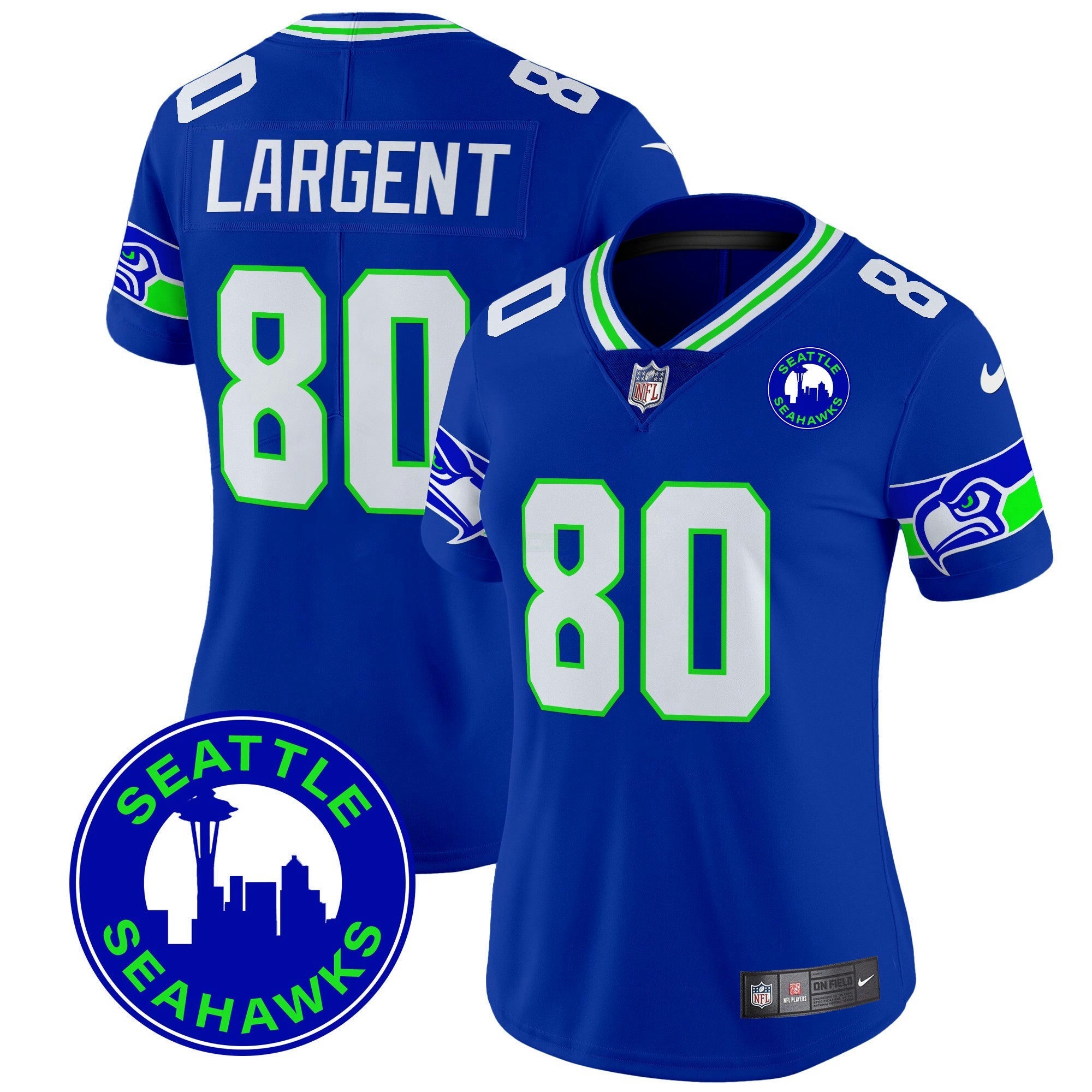 Camisa NFL Women’s 2024 Seattle City Patch Vapor Limited Jersey