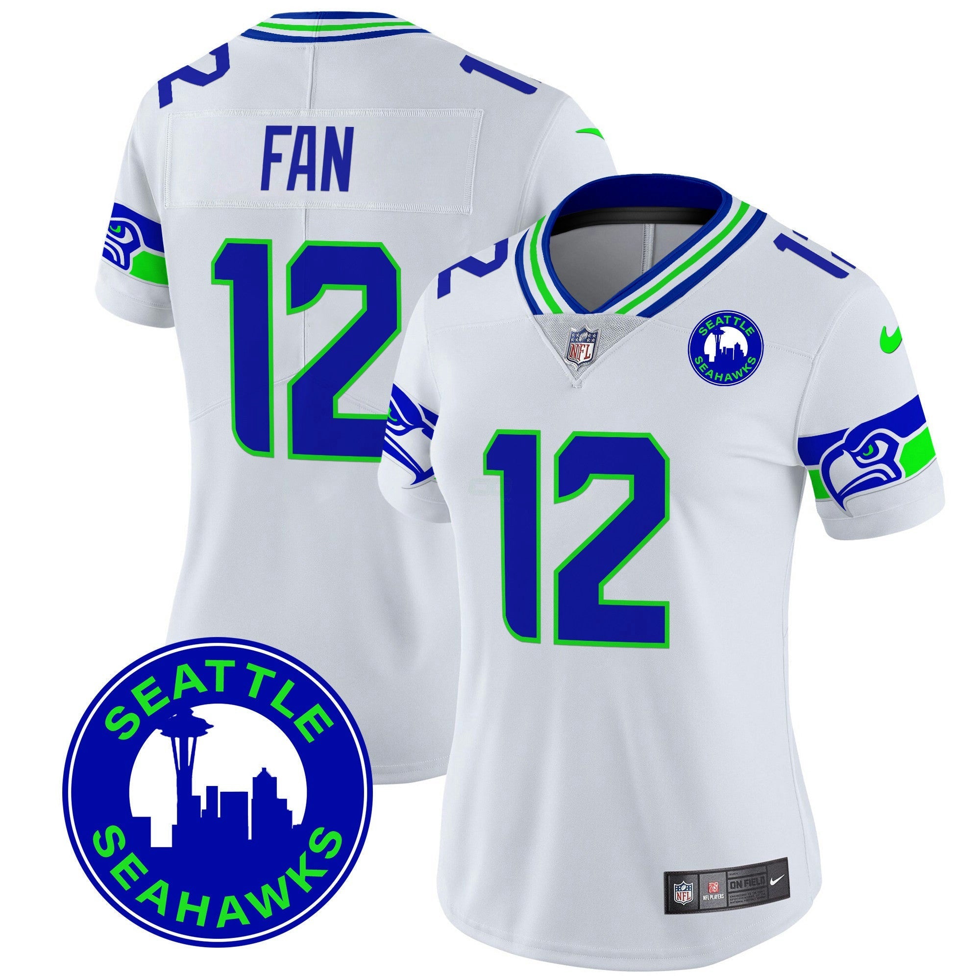 Camisa NFL Women’s 2024 Seattle City Patch Vapor Limited Jersey
