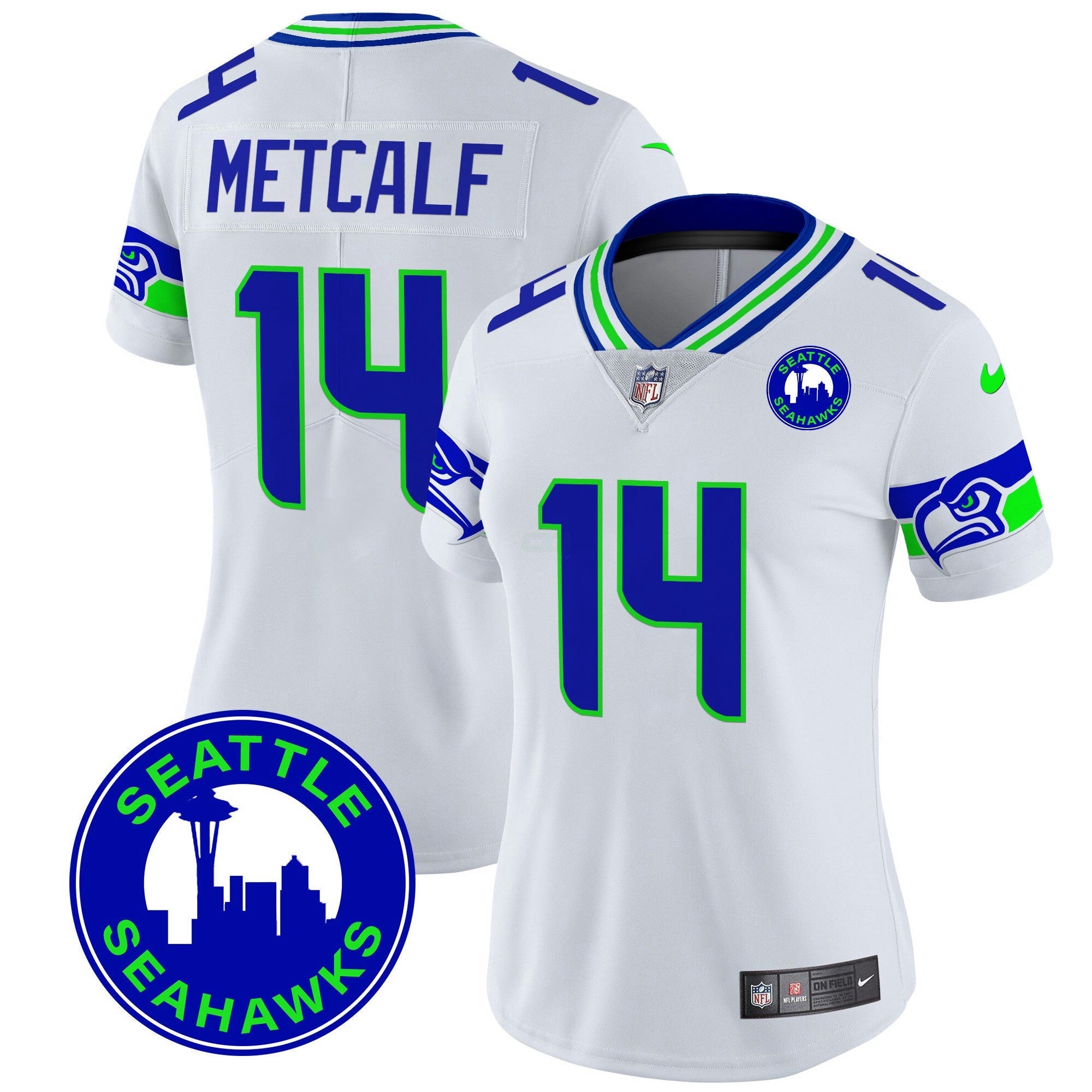 Camisa NFL Women’s 2024 Seattle City Patch Vapor Limited Jersey