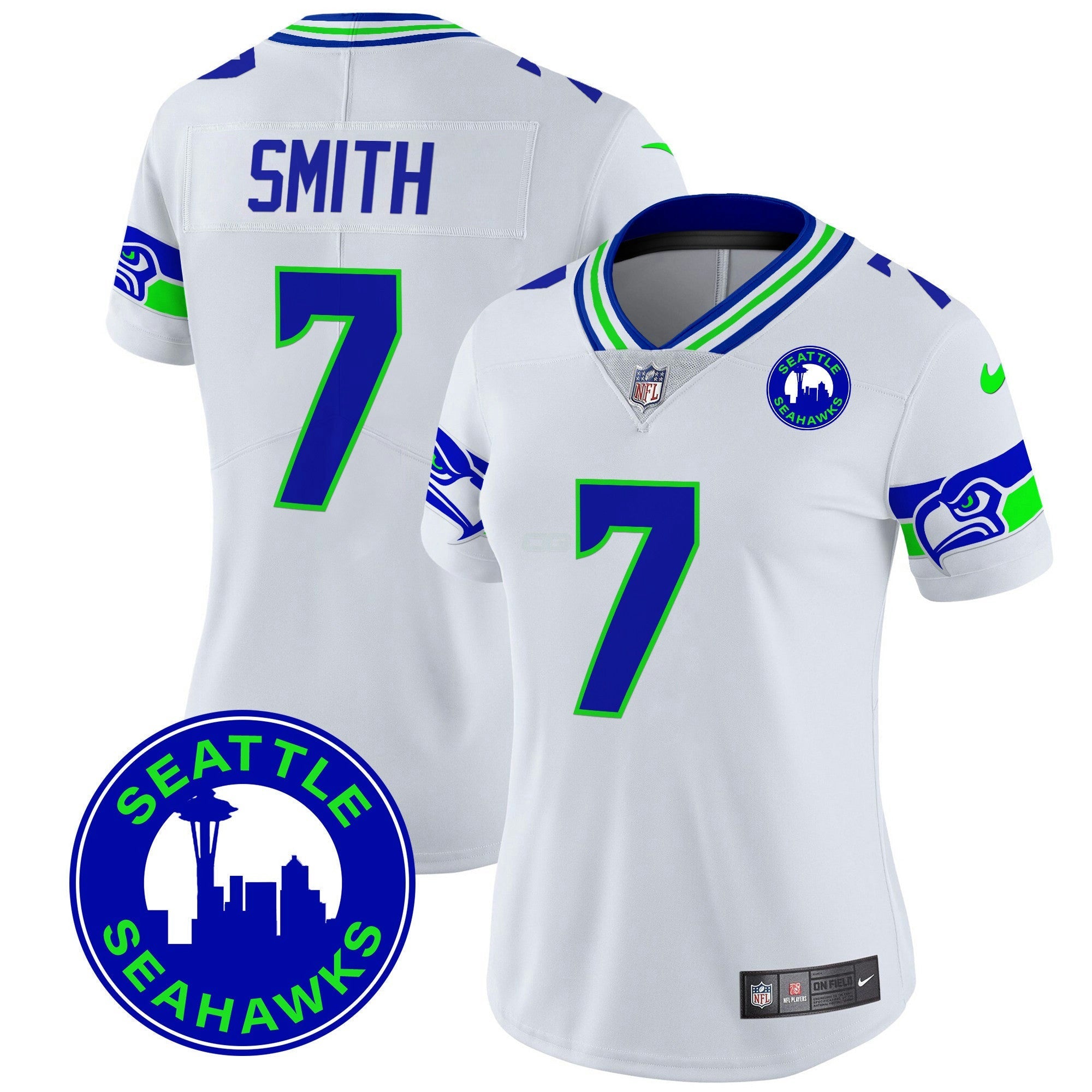 Camisa NFL Women’s 2024 Seattle City Patch Vapor Limited Jersey