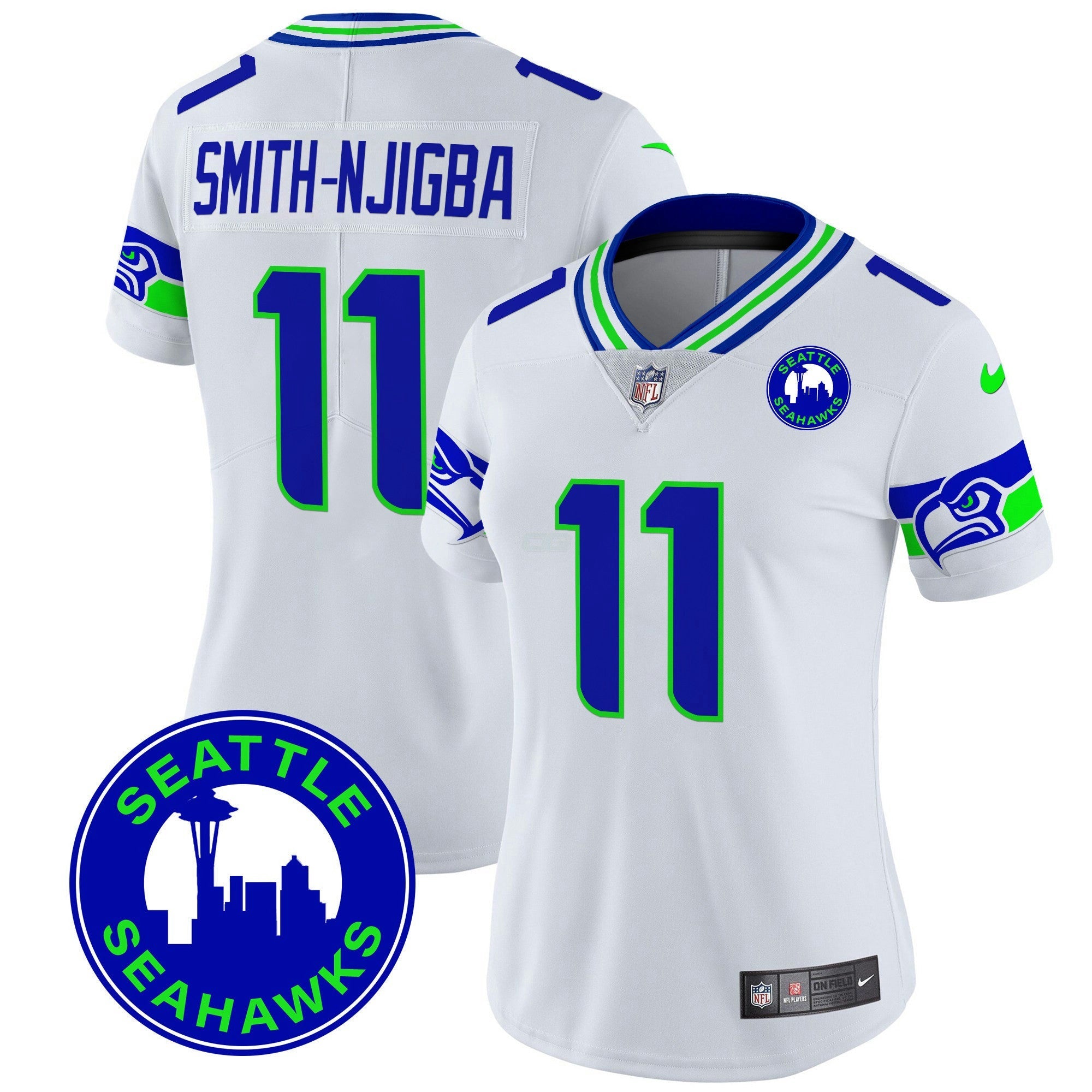 Camisa NFL Women’s 2024 Seattle City Patch Vapor Limited Jersey