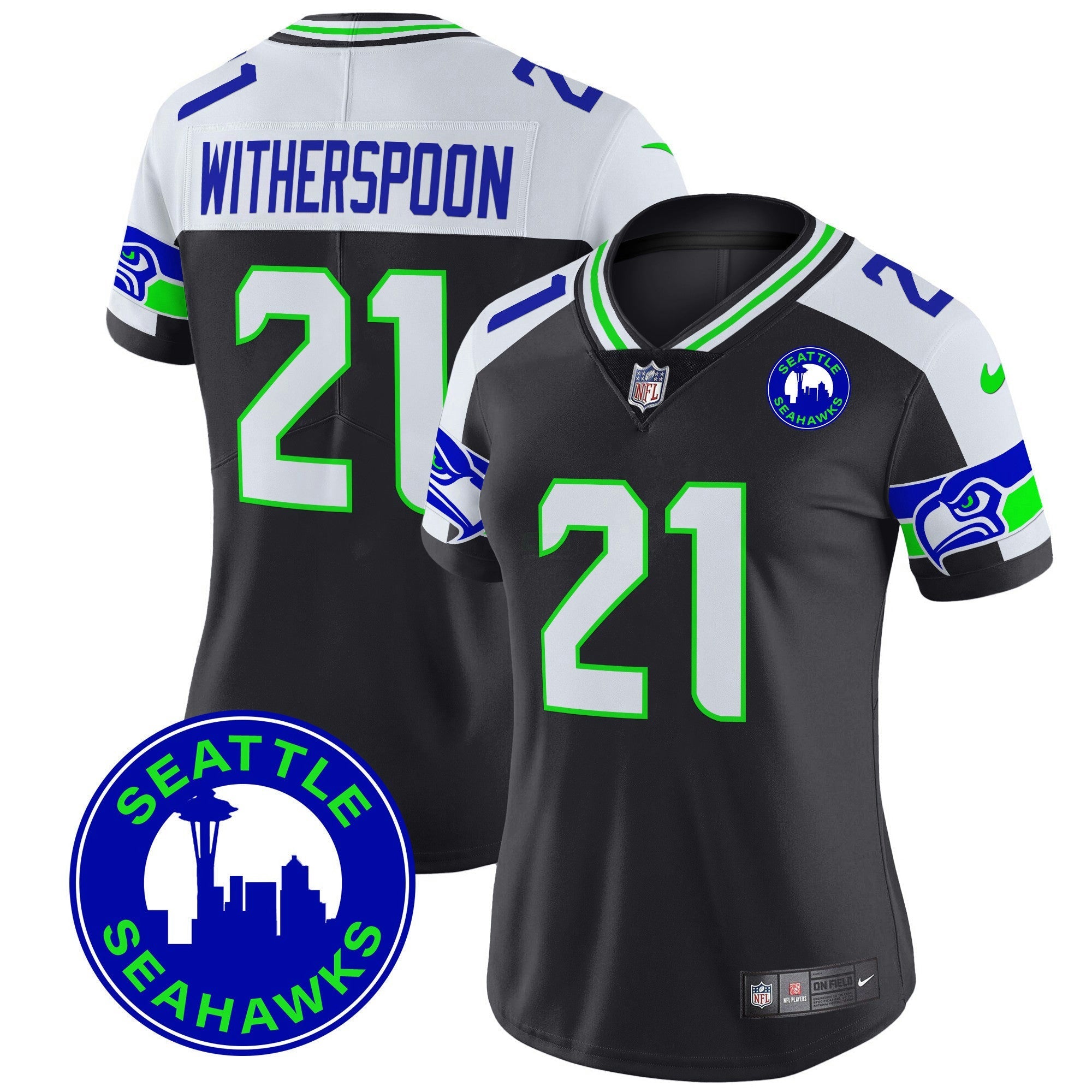 Camisa NFL Women’s 2024 Seattle City Patch Vapor Limited Jersey