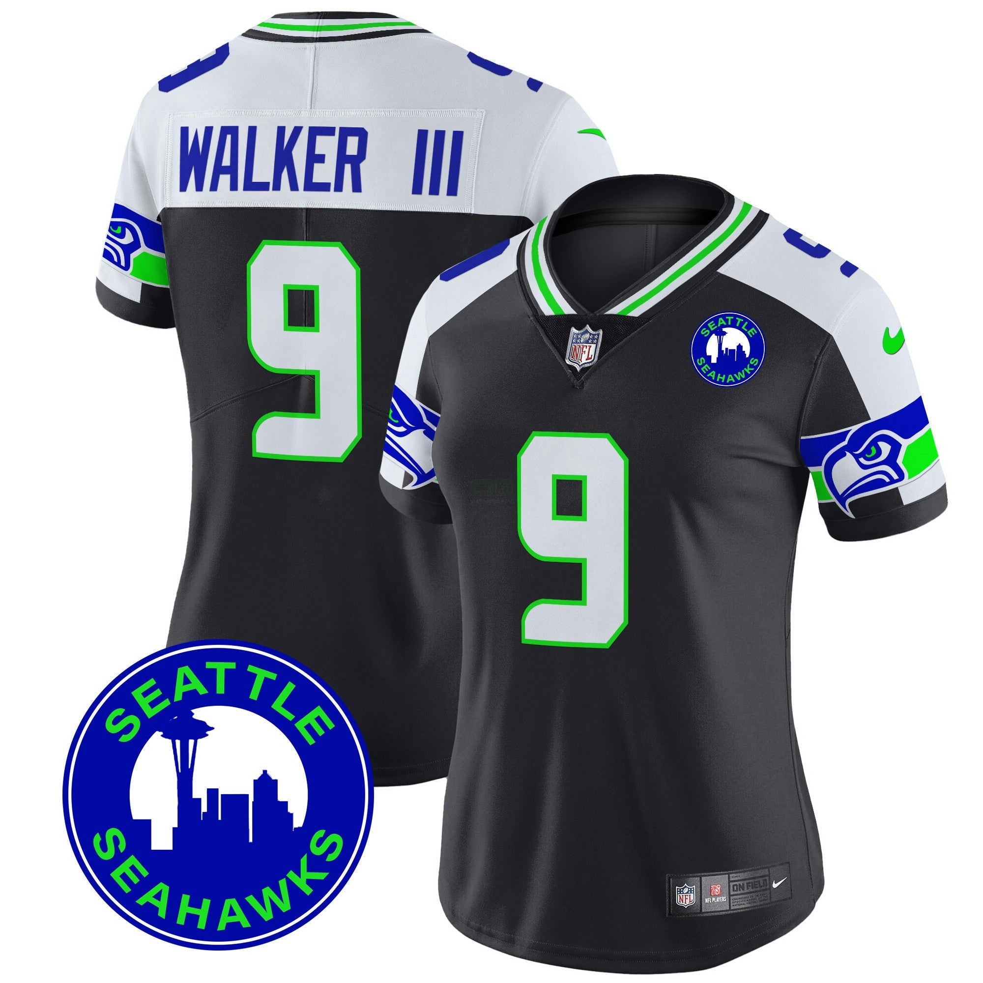 Camisa NFL Women’s 2024 Seattle City Patch Vapor Limited Jersey