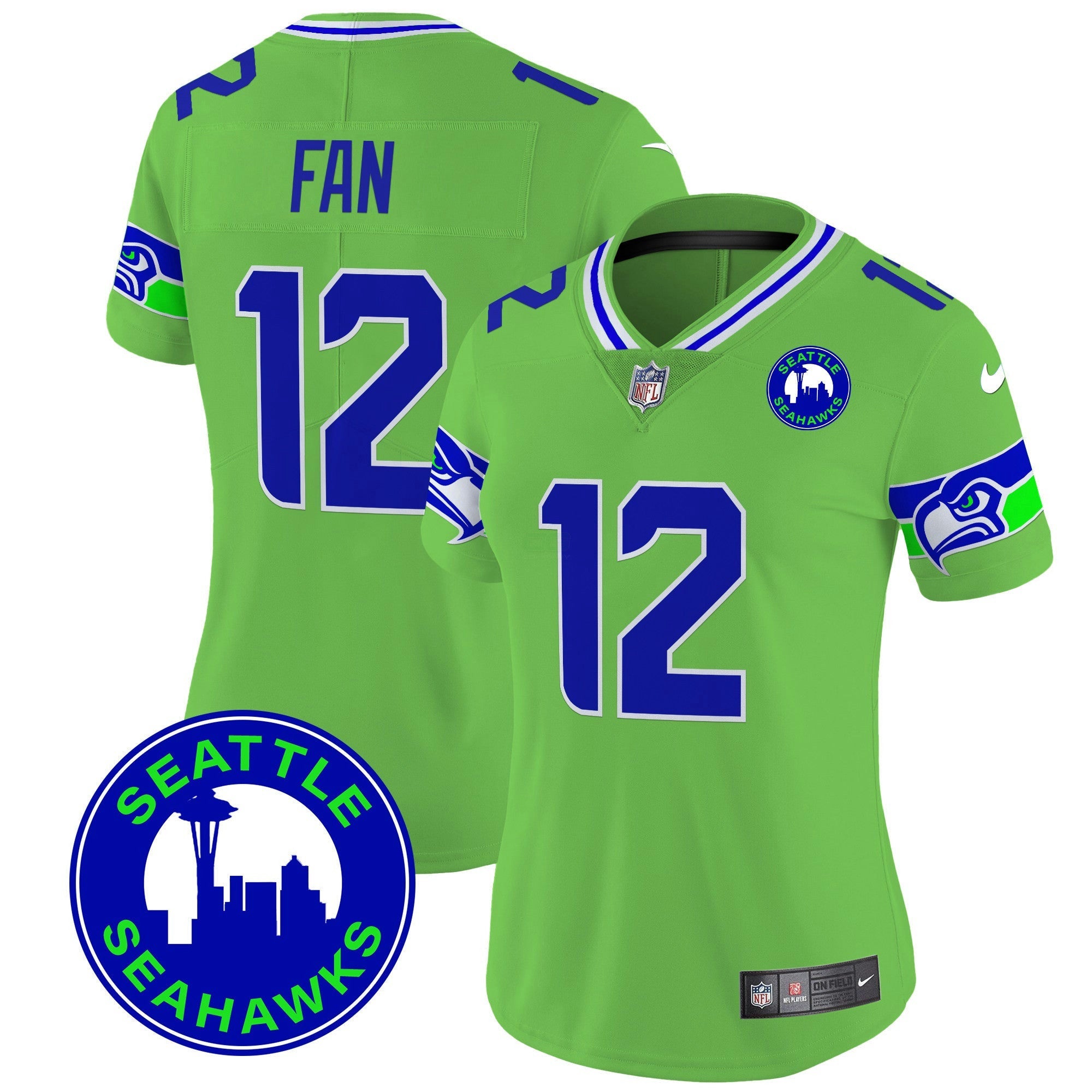 Camisa NFL Women’s 2024 Seattle City Patch Vapor Limited Jersey