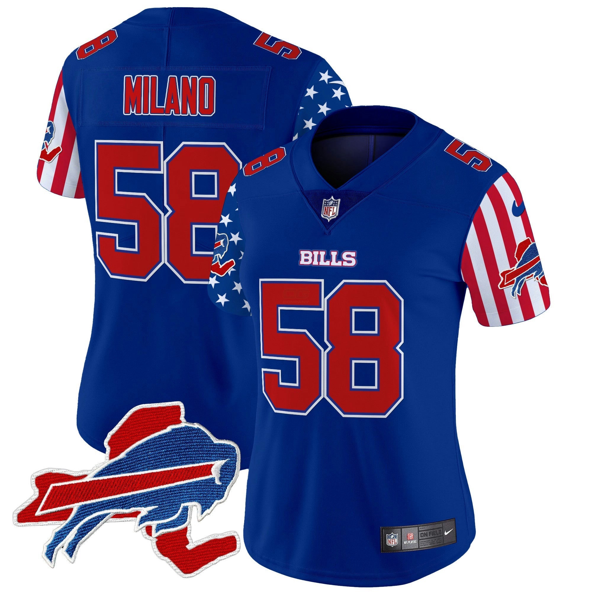 Camisa NFL Women’s 2025 Independence Day Vapor Premier Limited Jersey