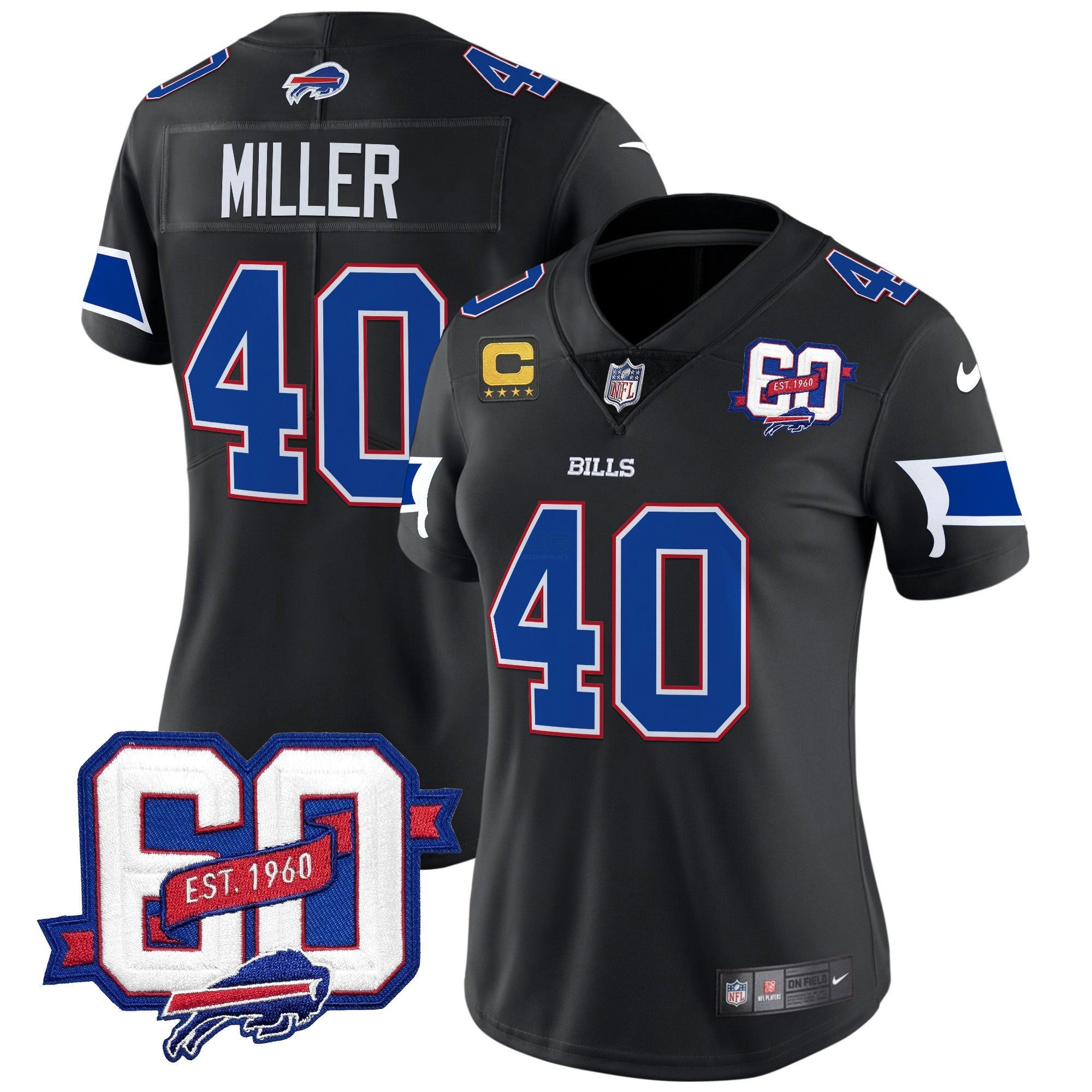 Camisa NFL Women’s 60th Anniversary Patch Vapor Limited Jersey
