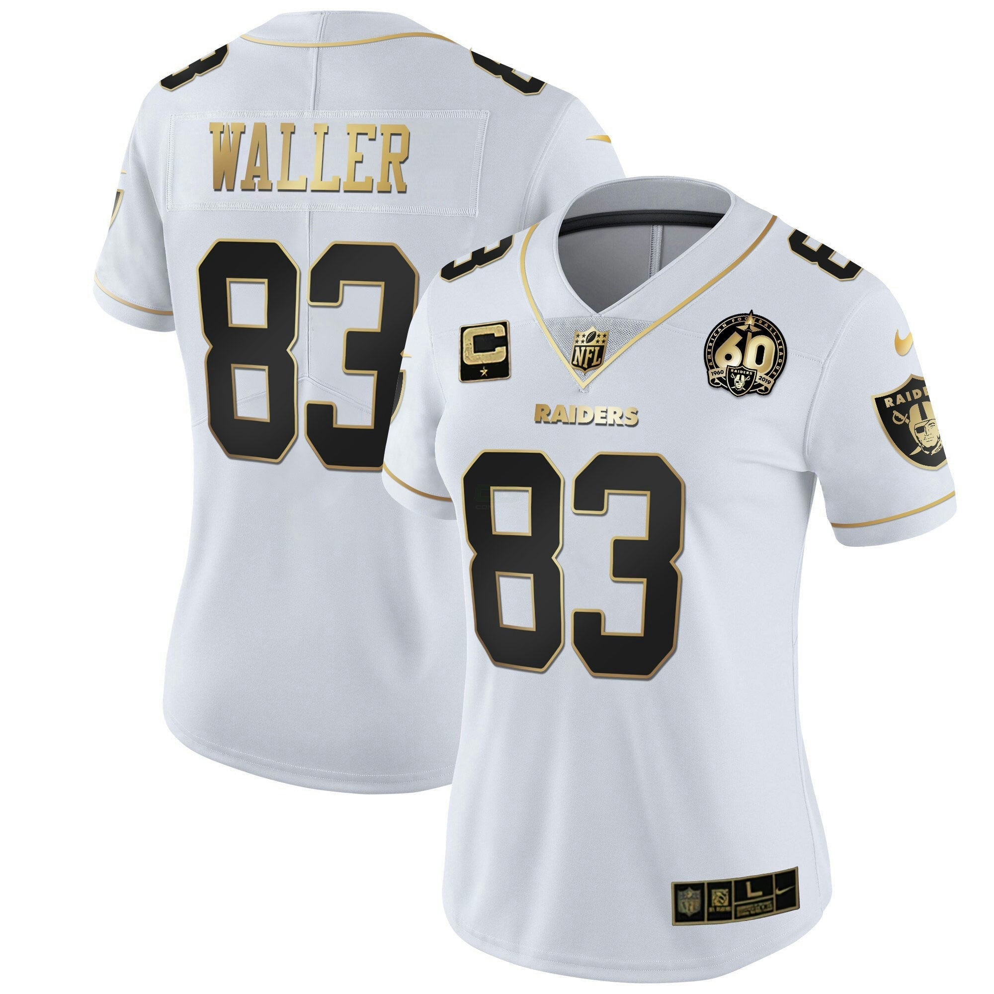 Camisa NFL Women’s 60th Season Patch Dourada & Split