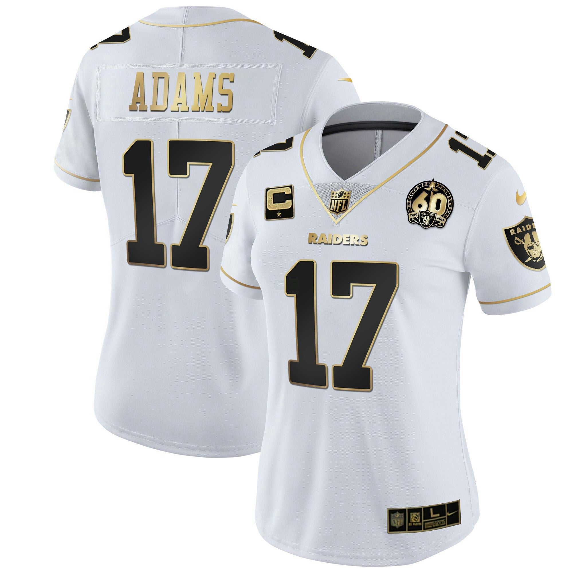 Camisa NFL Women’s 60th Season Patch Dourada & Split
