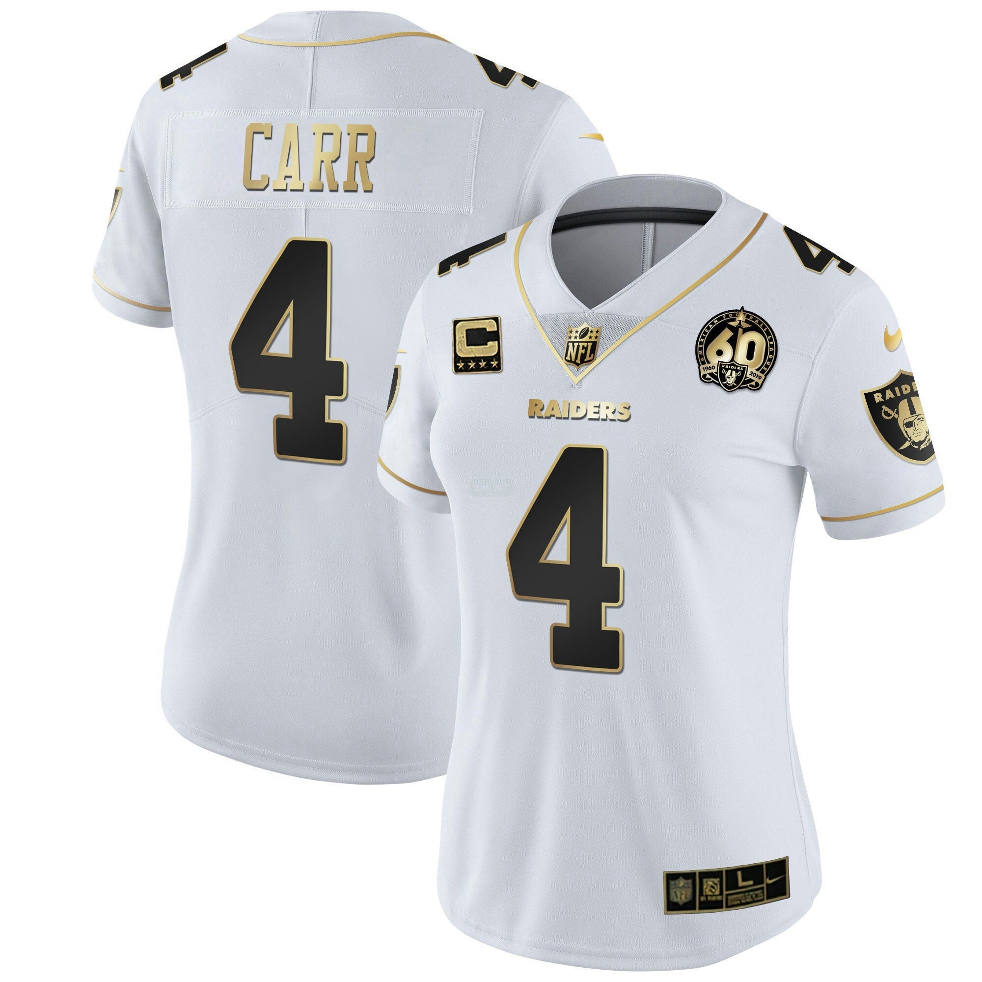 Camisa NFL Women’s 60th Season Patch Dourada & Split