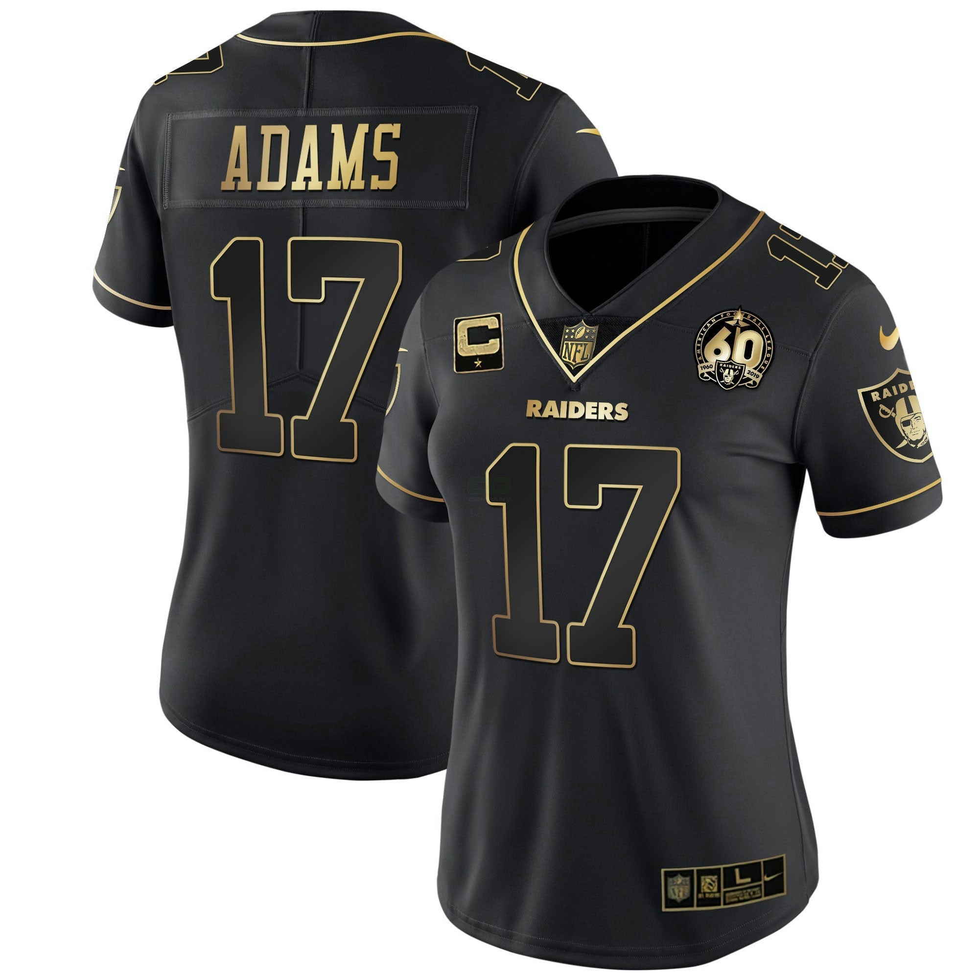 Camisa NFL Women’s 60th Season Patch Dourada & Split