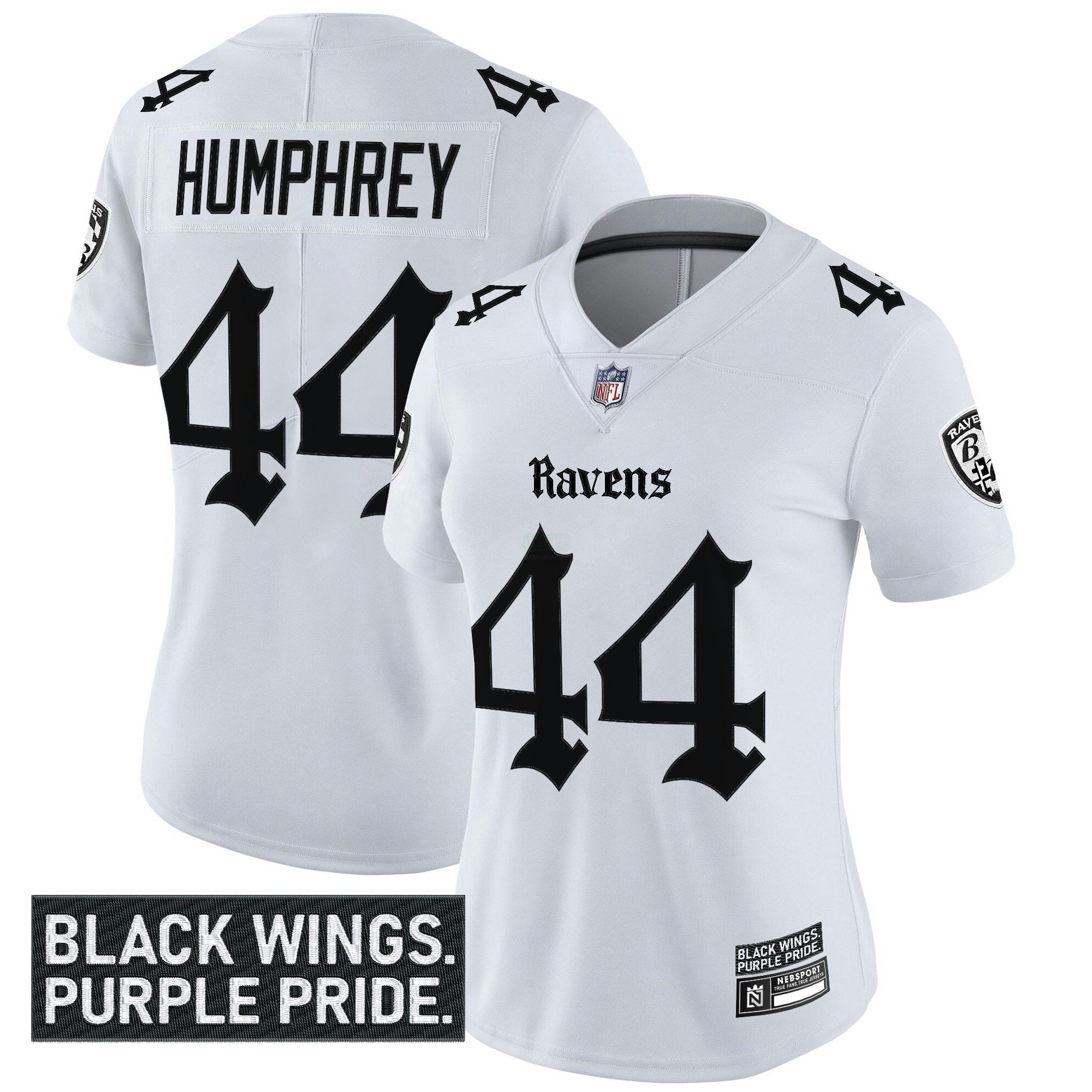 Camisa NFL Women’s Baltimore ‘Gothic Nevermore Edition’ Vapor Limited Jersey