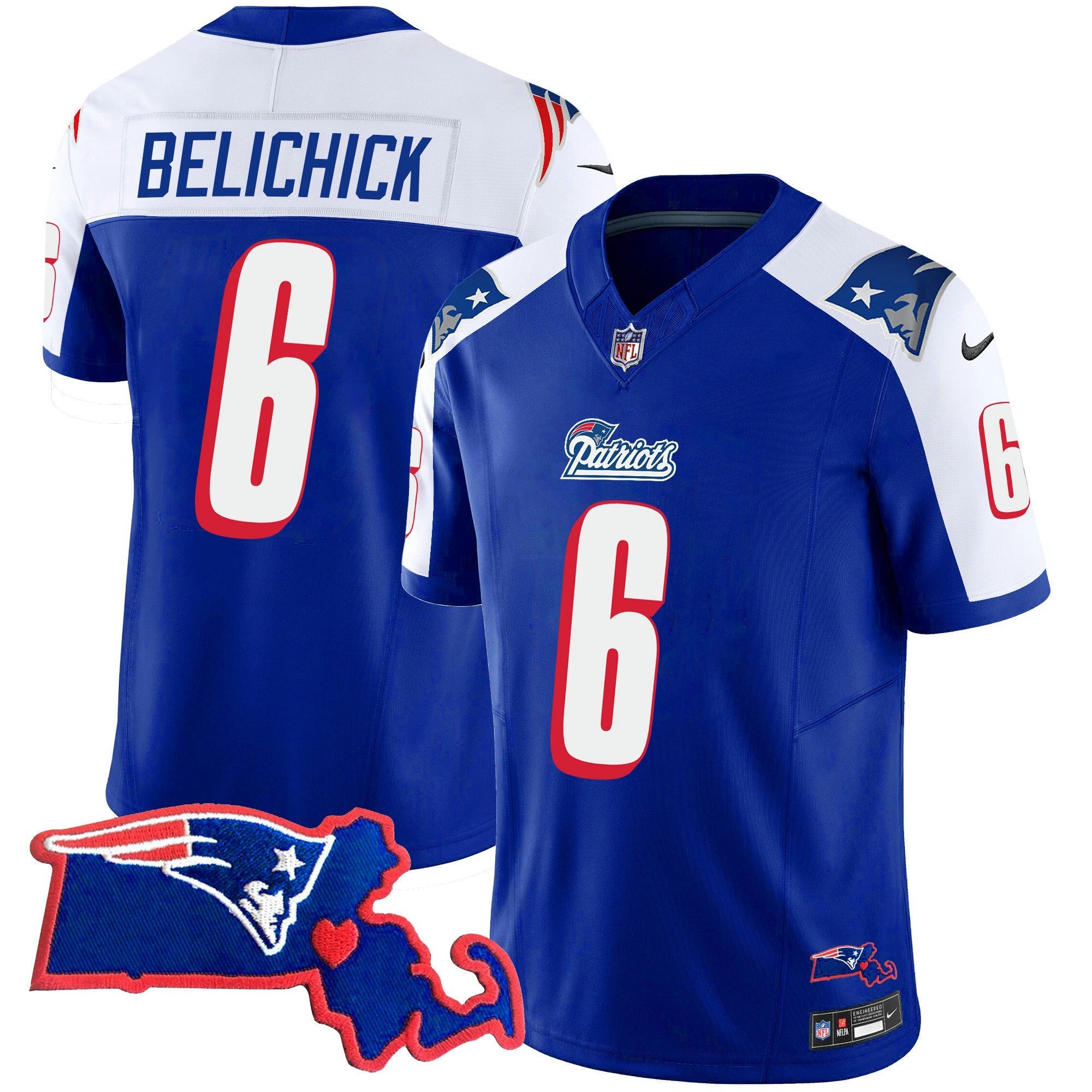 Camisa NFL Women’s Bill Belichick 6x Champions Vapor Jersey