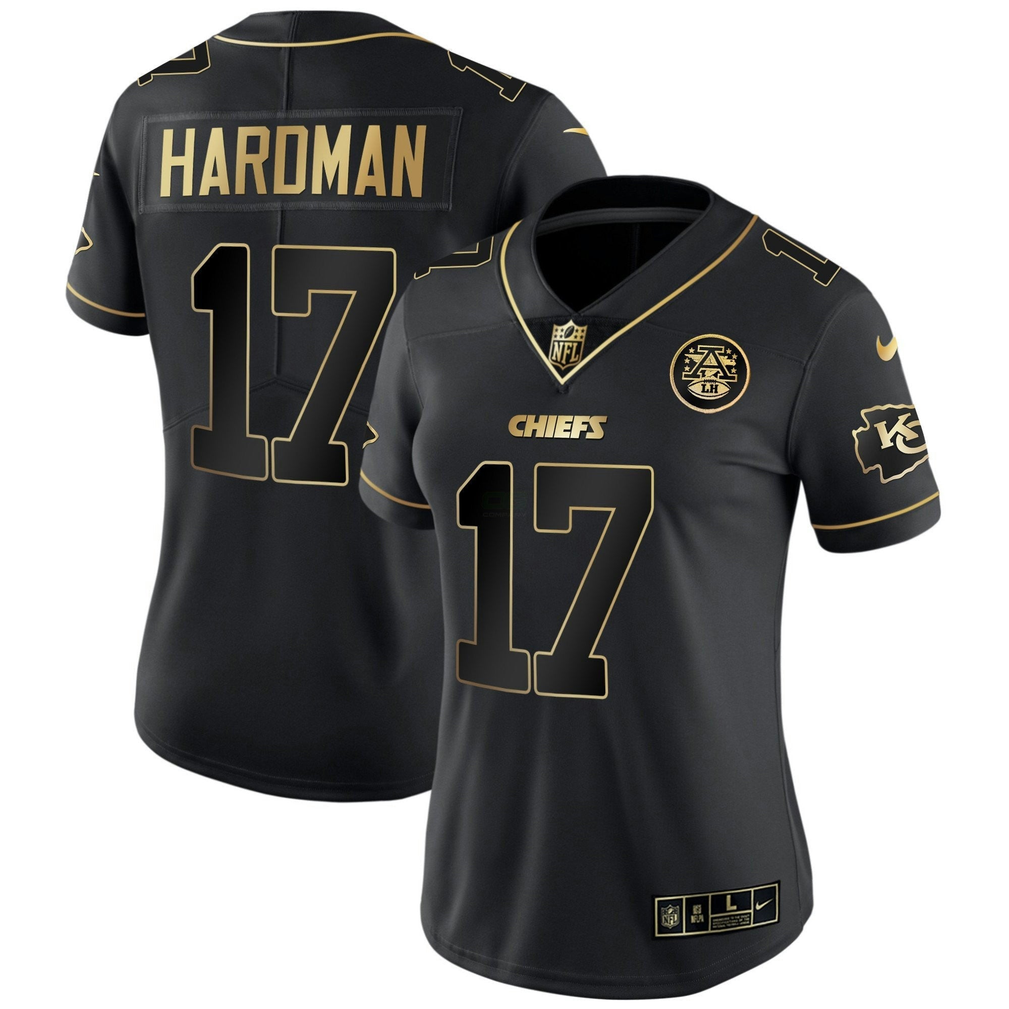 Camisa NFL Women’s Branca Dourada & Preta Dourada