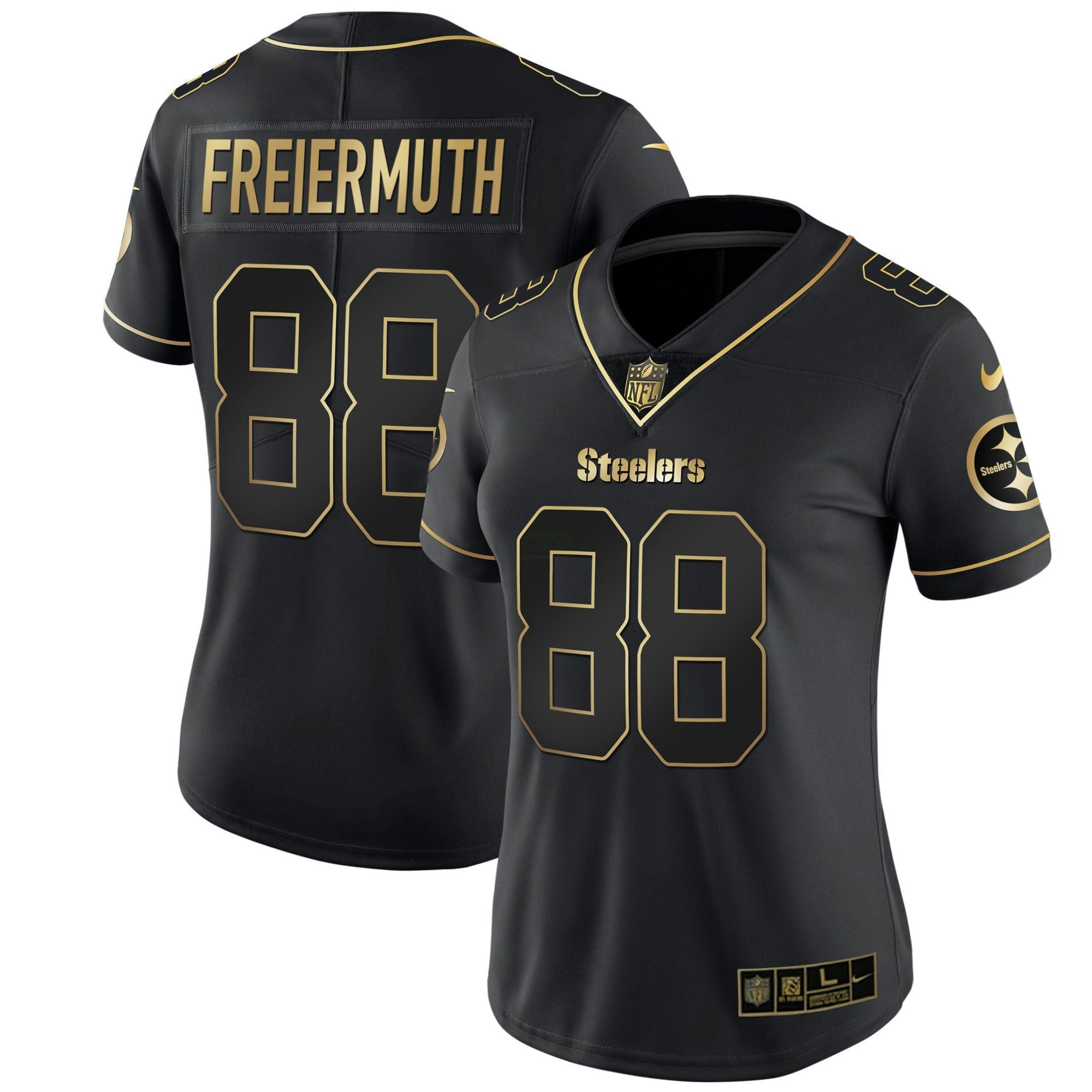 Camisa NFL Women’s Branca Dourada & Preta Dourada