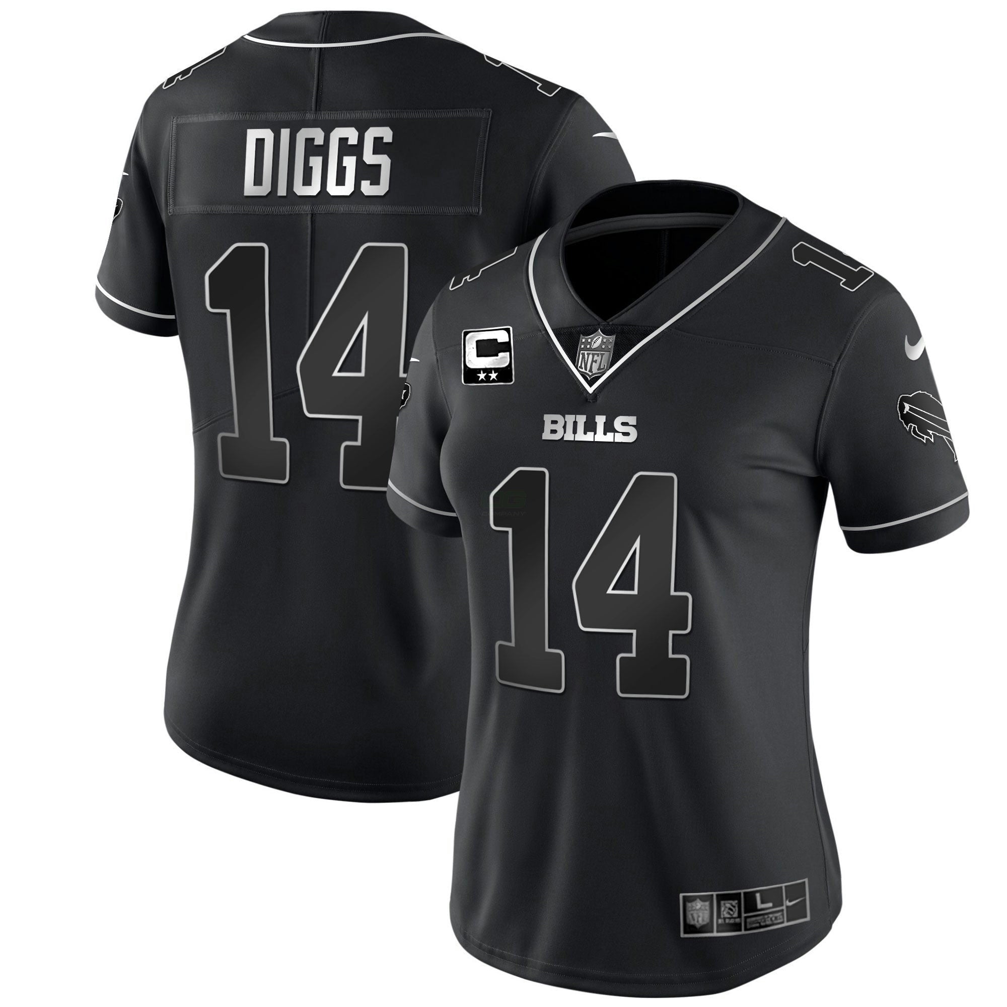 Camisa NFL Women’s Branca Dourada & Preta Dourada