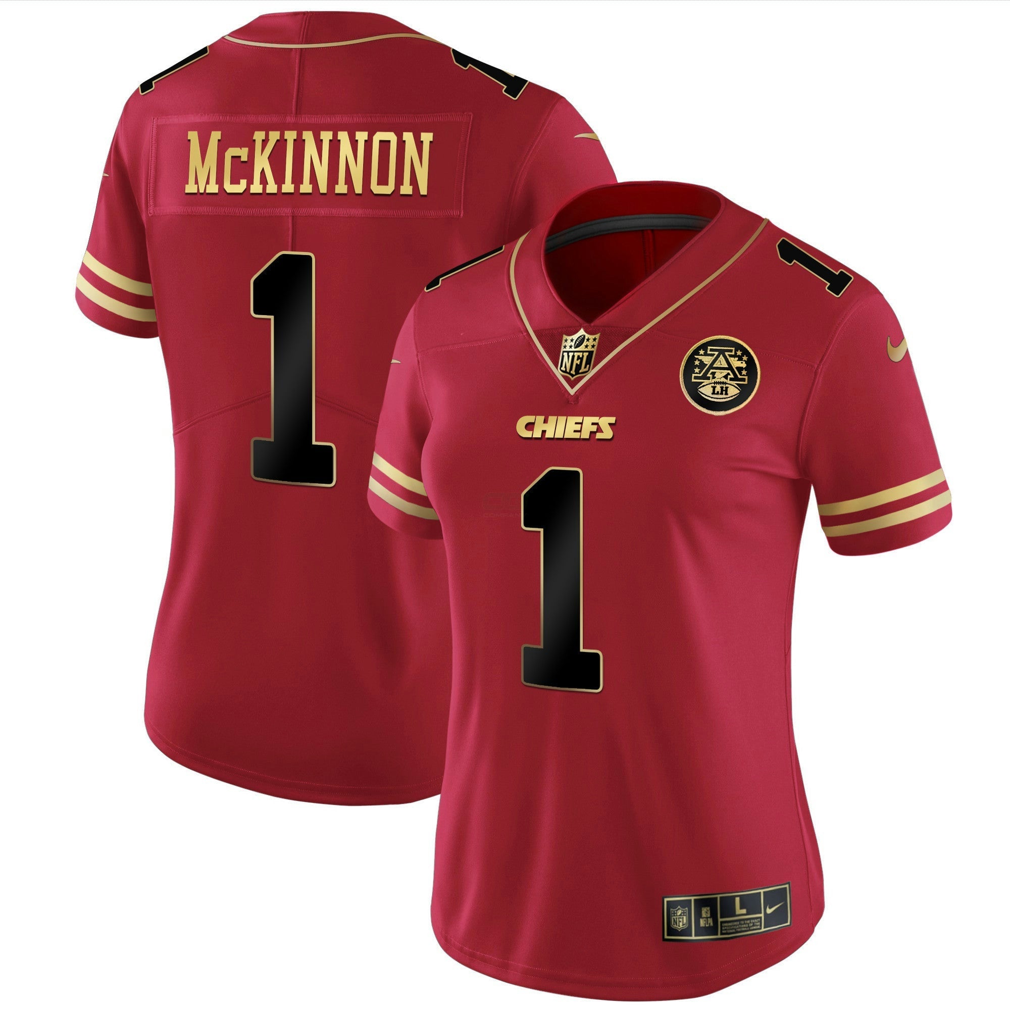 Camisa NFL Women’s Branca Dourada & Preta Dourada