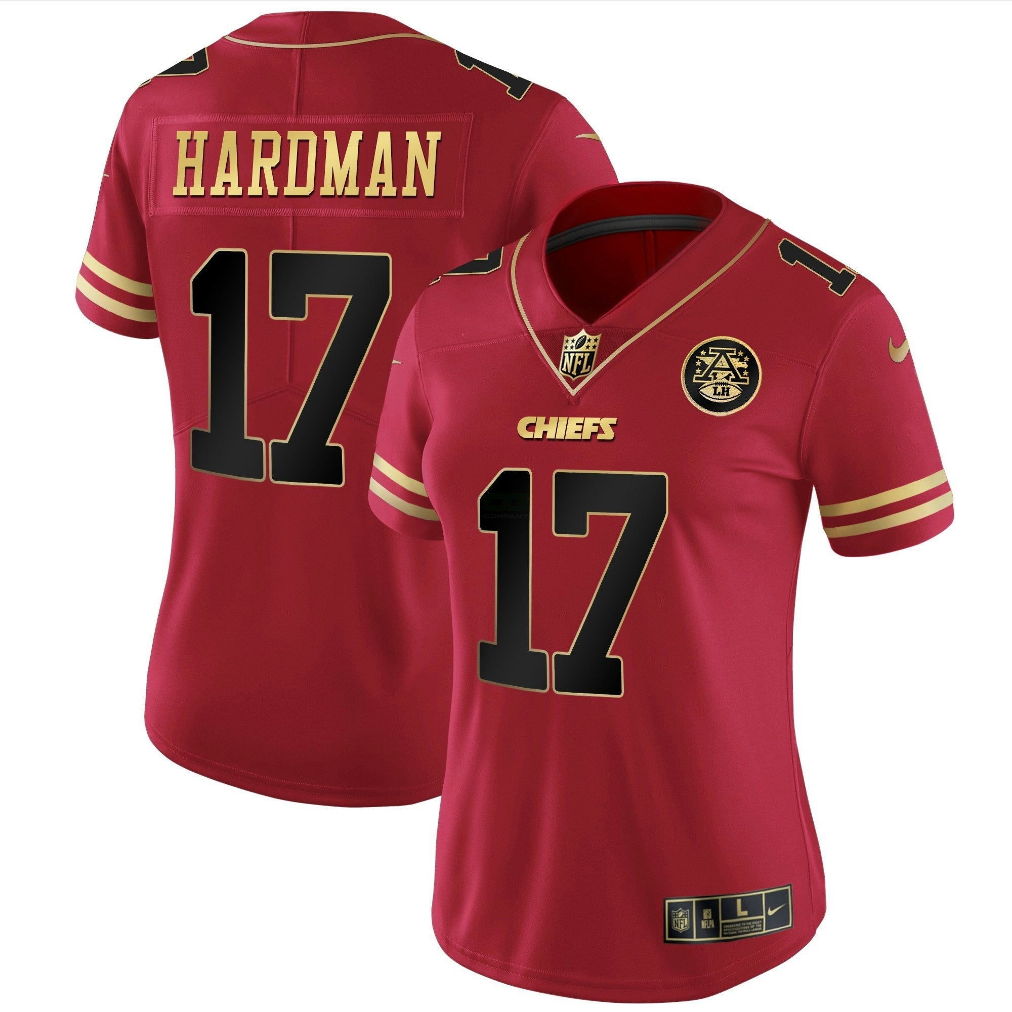Camisa NFL Women’s Branca Dourada & Preta Dourada