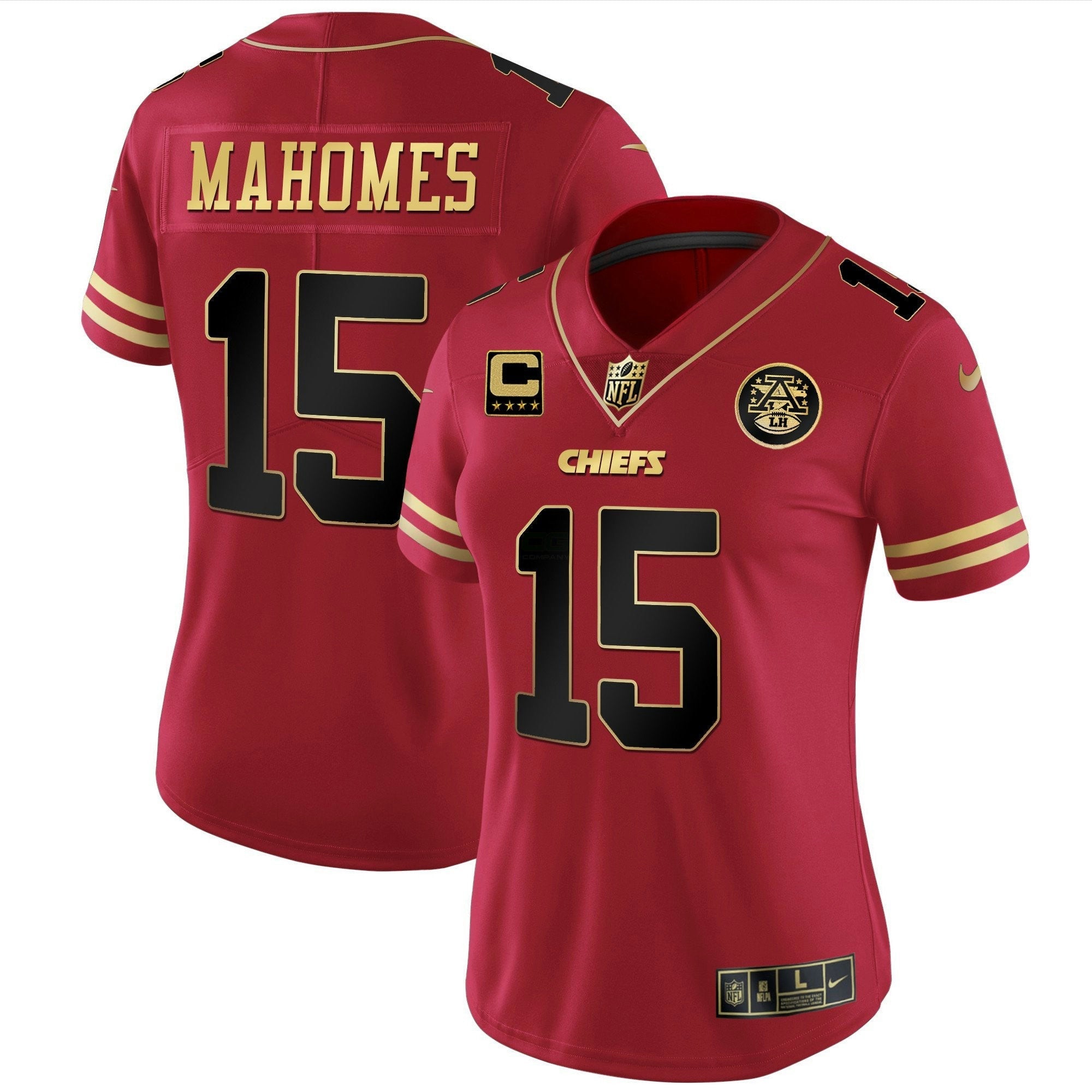 Camisa NFL Women’s Branca Dourada & Preta Dourada