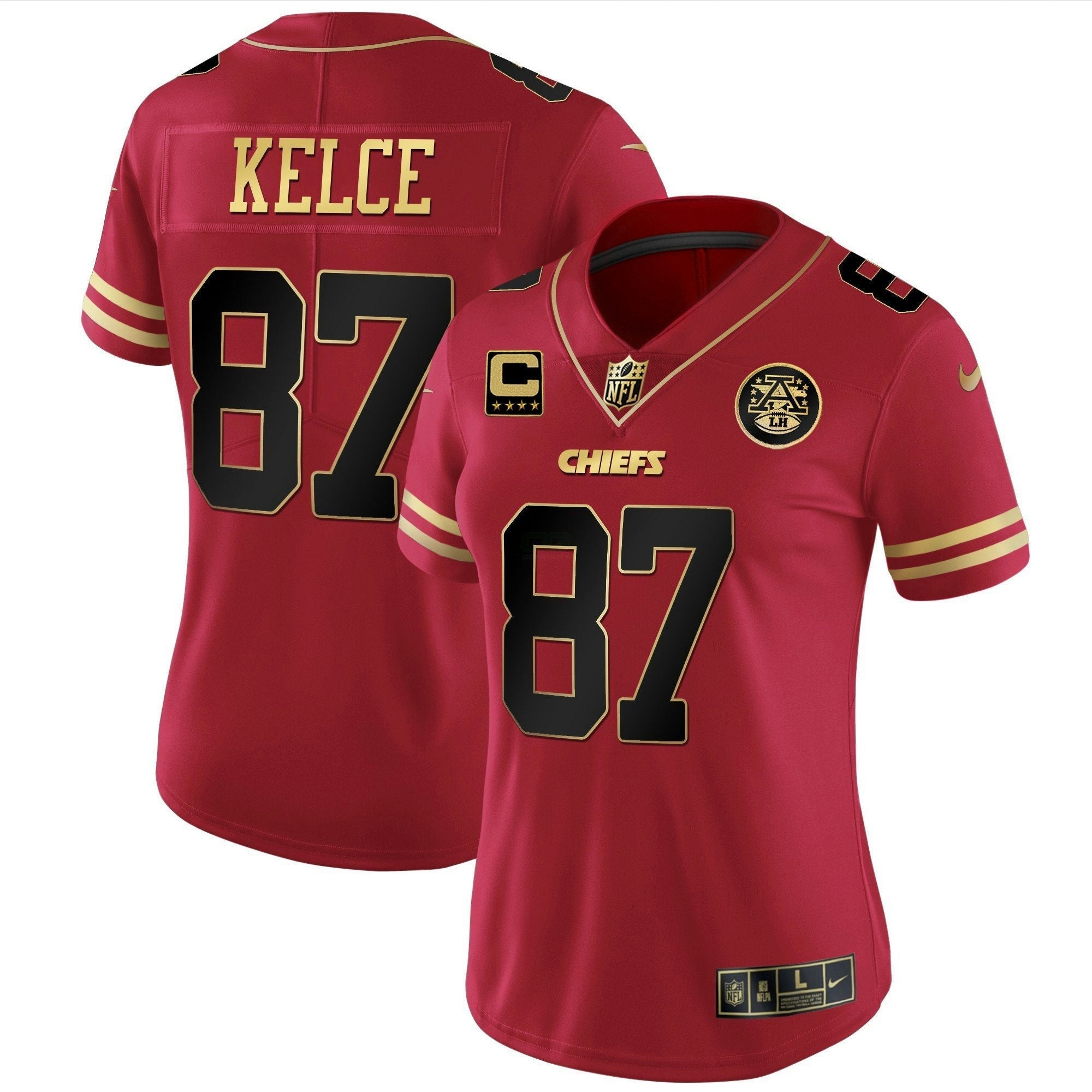 Camisa NFL Women’s Branca Dourada & Preta Dourada