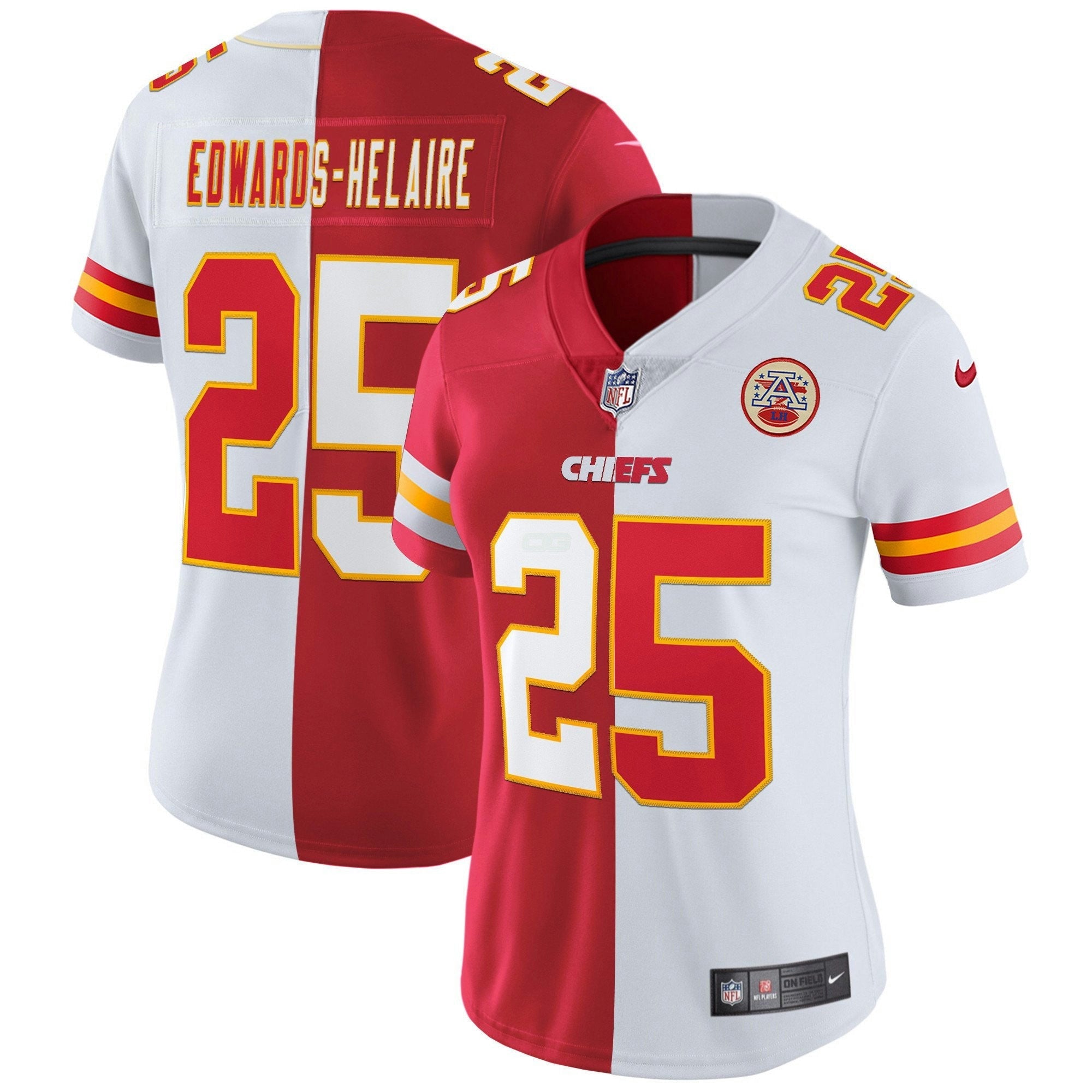 Camisa NFL Women’s Branca Dourada & Preta Dourada