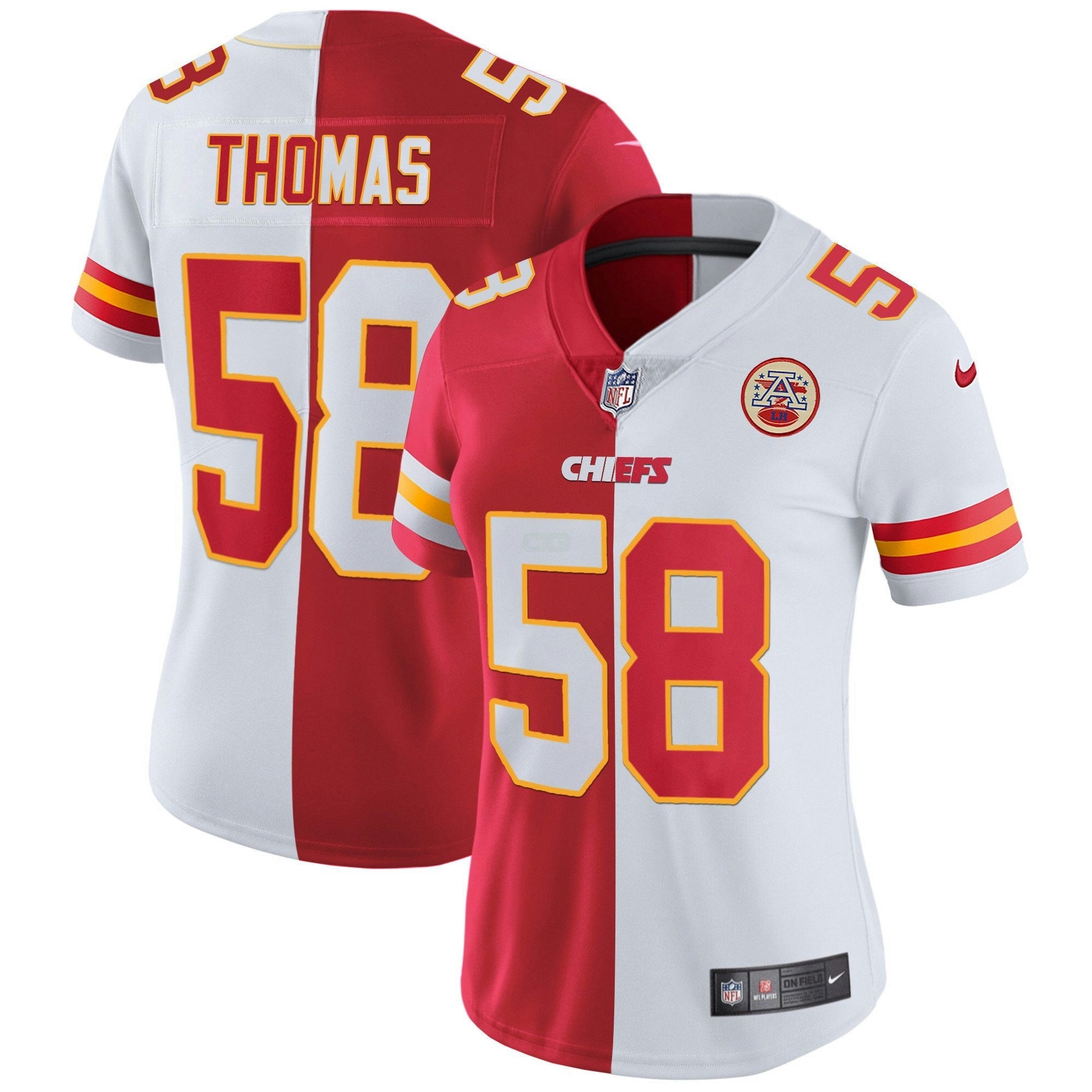 Camisa NFL Women’s Branca Dourada & Preta Dourada
