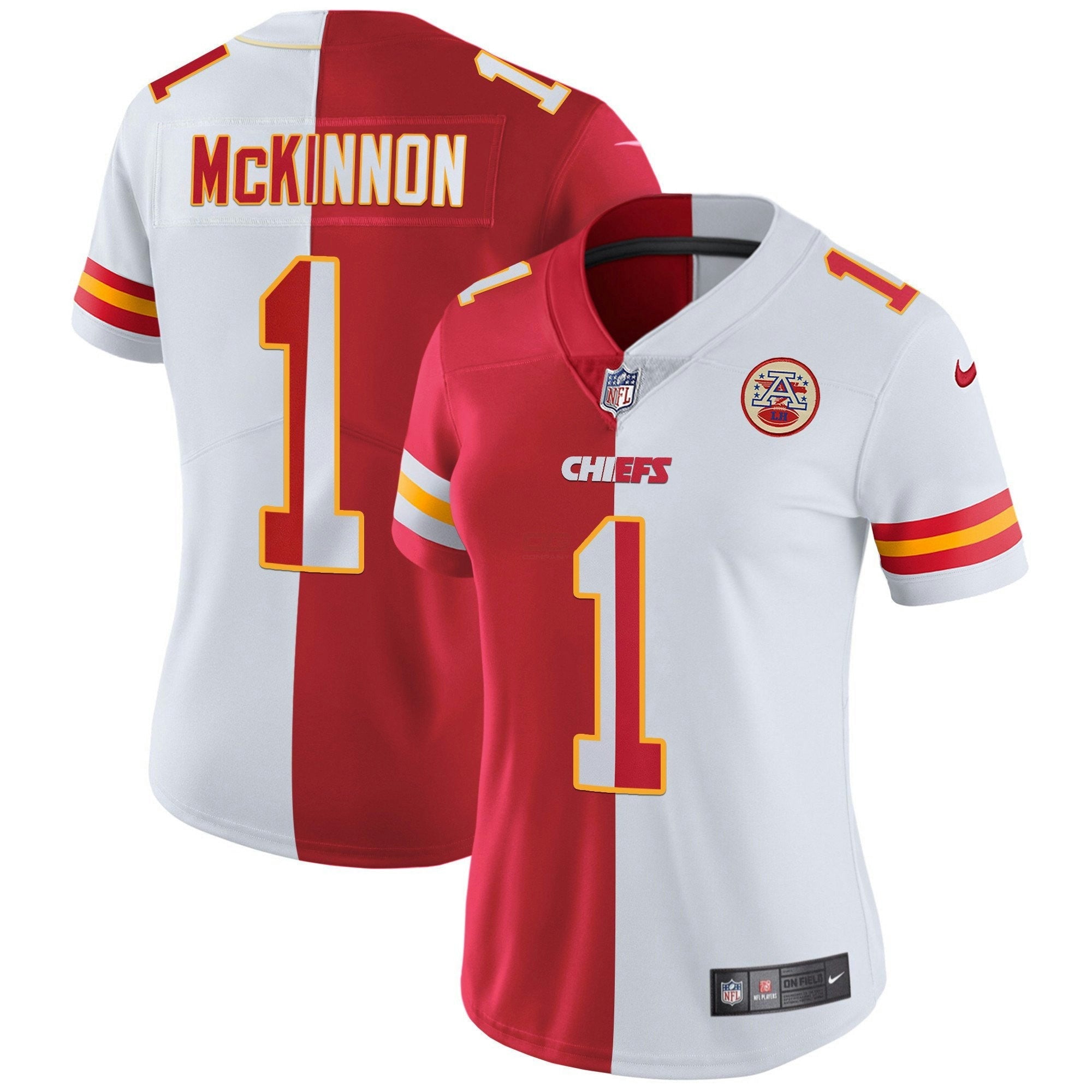 Camisa NFL Women’s Branca Dourada & Preta Dourada