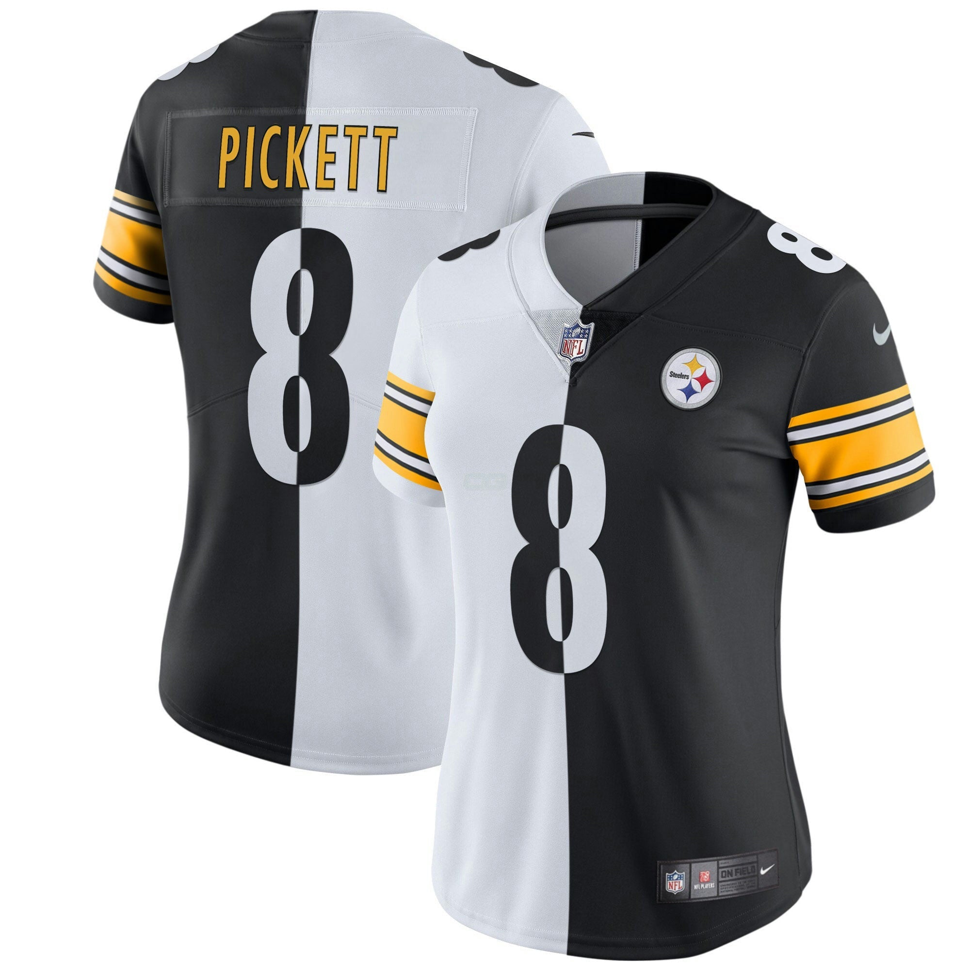 Camisa NFL Women’s Branca Dourada & Preta Dourada