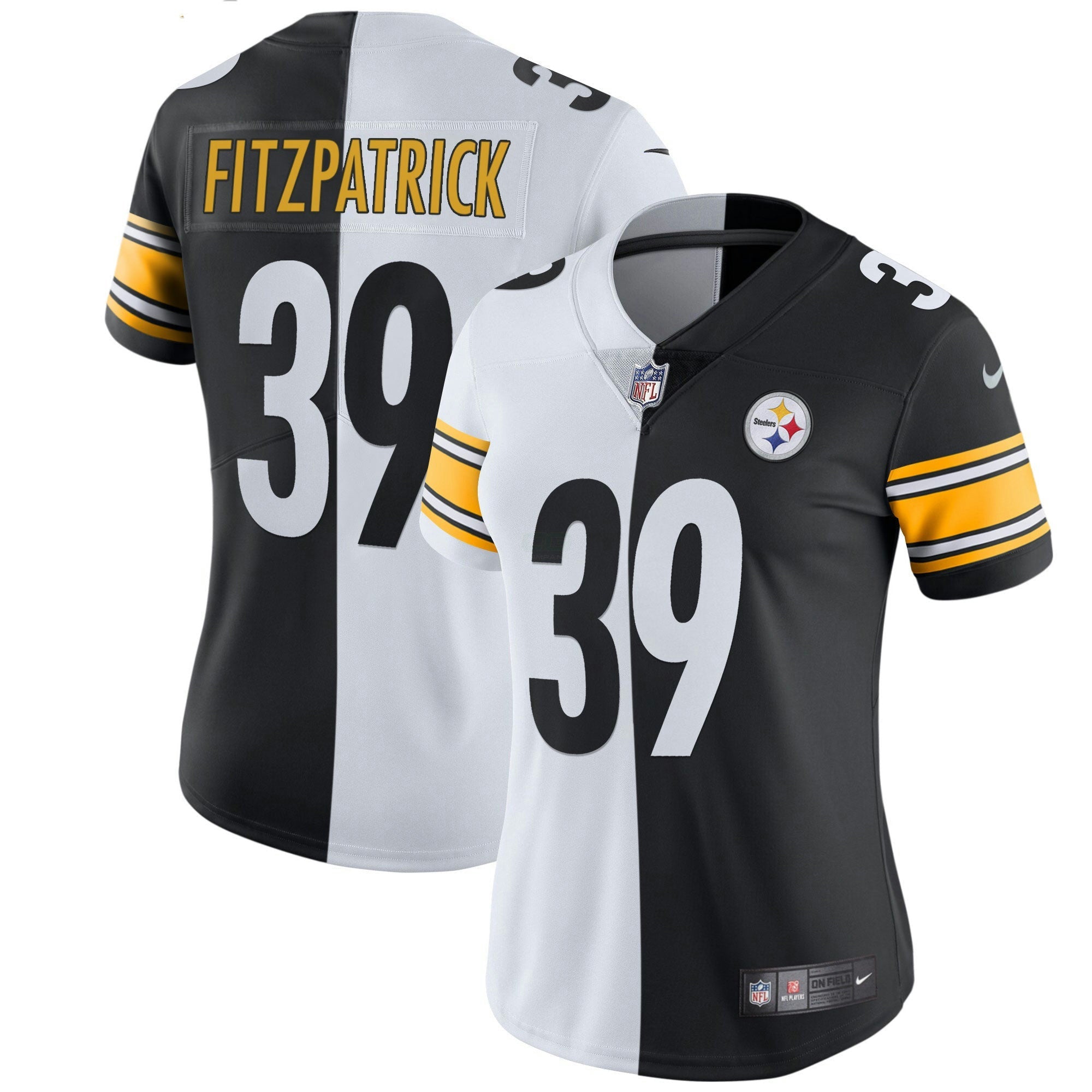 Camisa NFL Women’s Branca Dourada & Preta Dourada