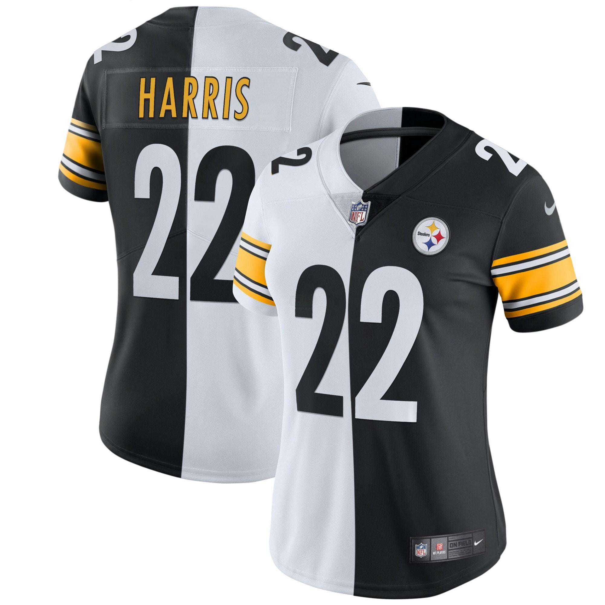 Camisa NFL Women’s Branca Dourada & Preta Dourada