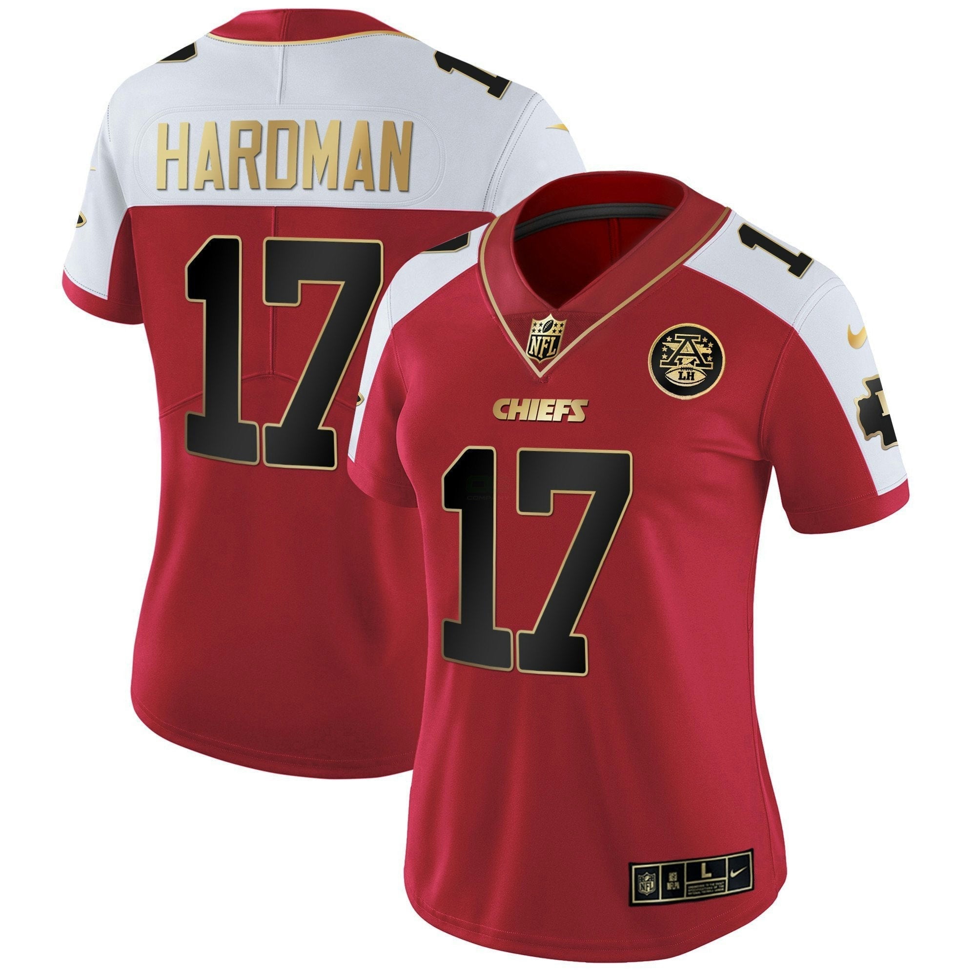 Camisa NFL Women’s Branca Dourada & Preta Dourada