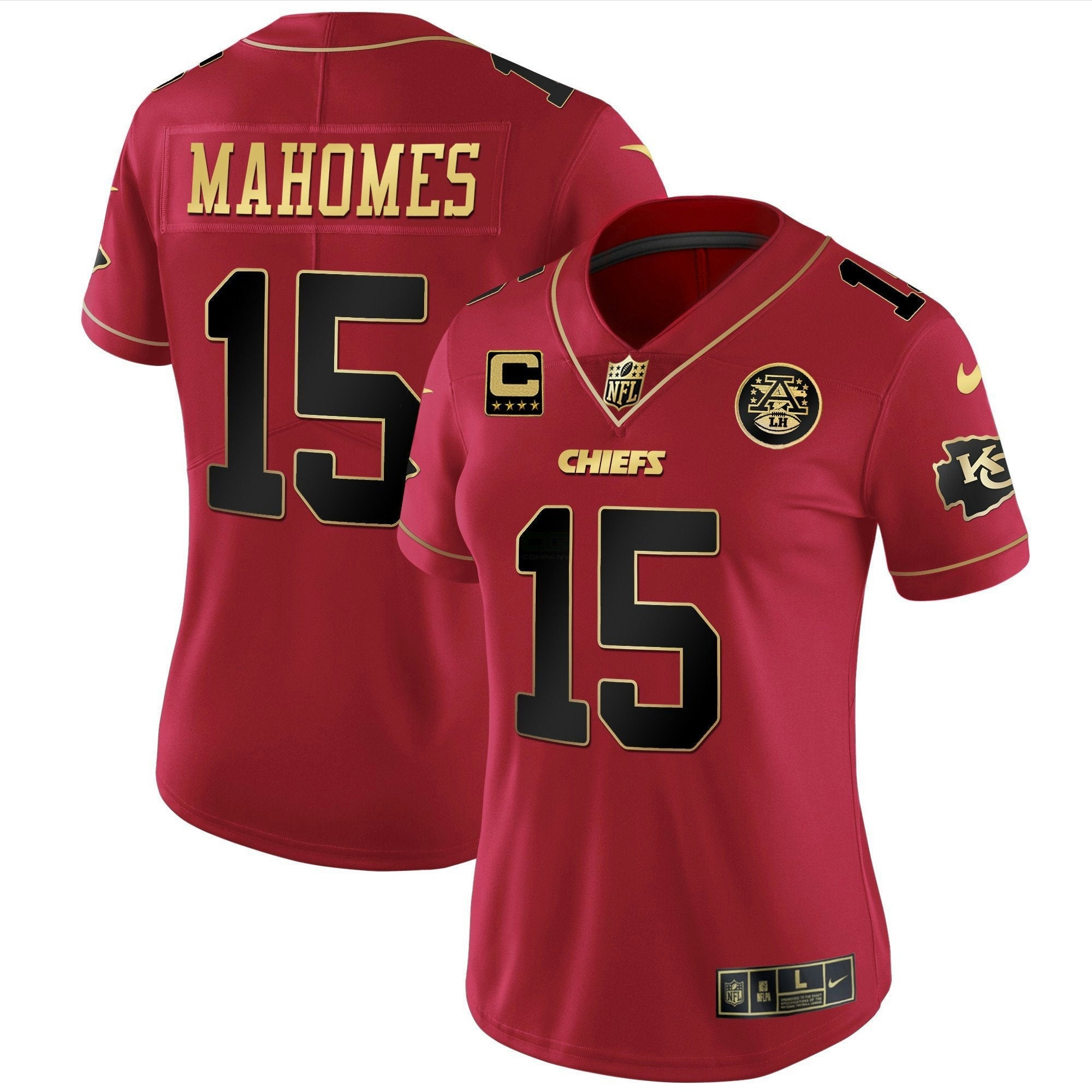 Camisa NFL Women’s Branca Dourada & Preta Dourada