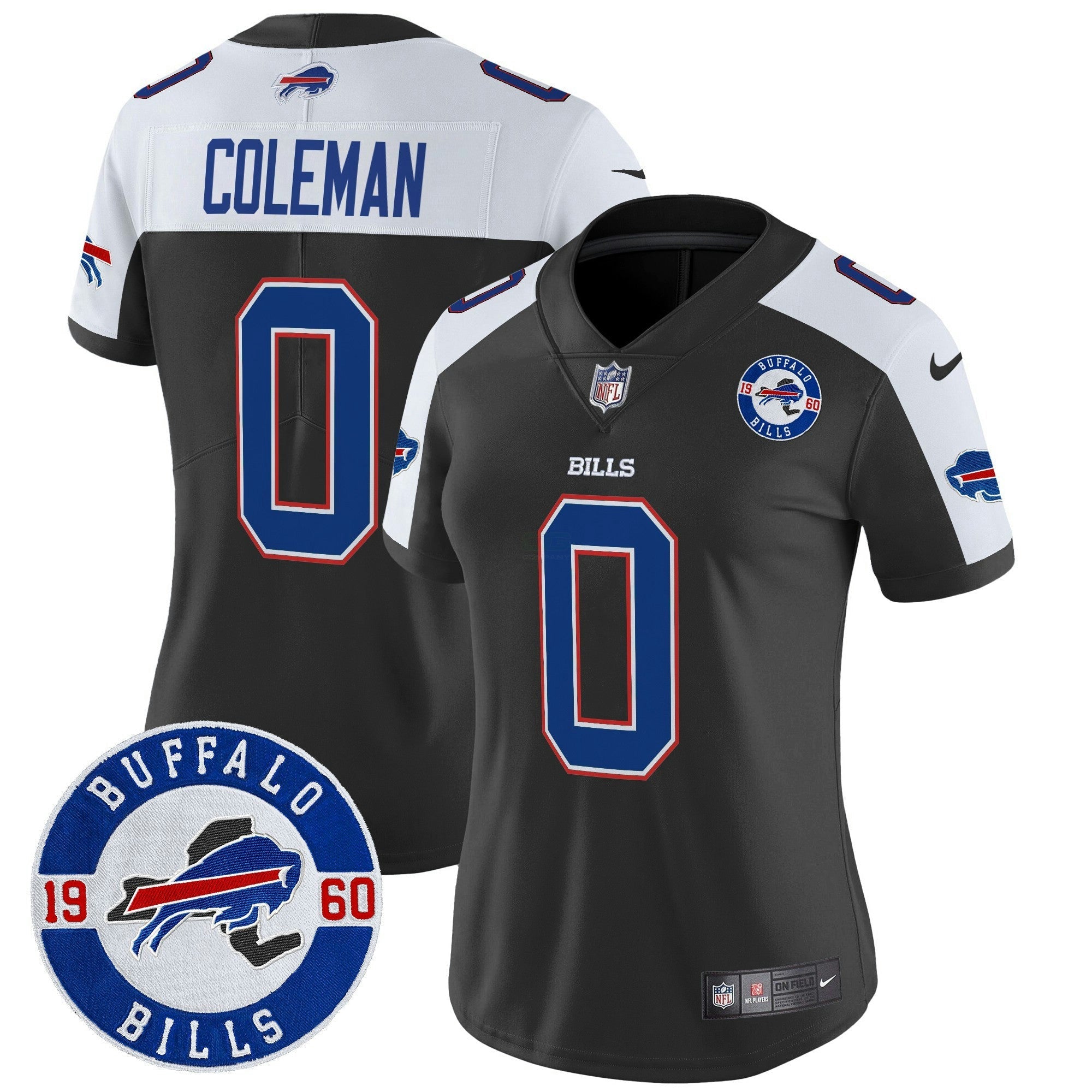 Camisa NFL Women’s Buffalo 2024 Vapor Limited Jersey – Est. 1960 Patch