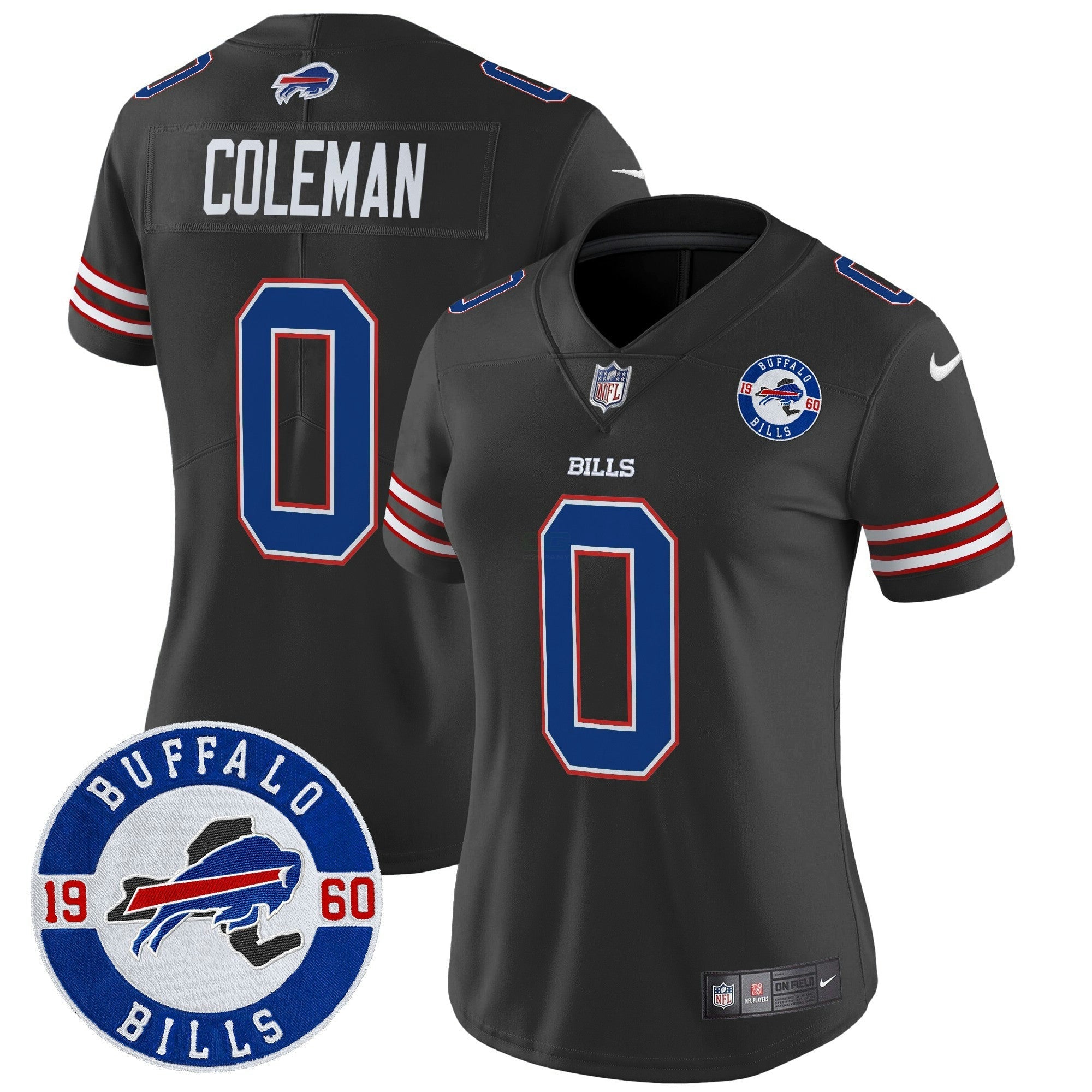 Camisa NFL Women’s Buffalo 2024 Vapor Limited Jersey – Est. 1960 Patch