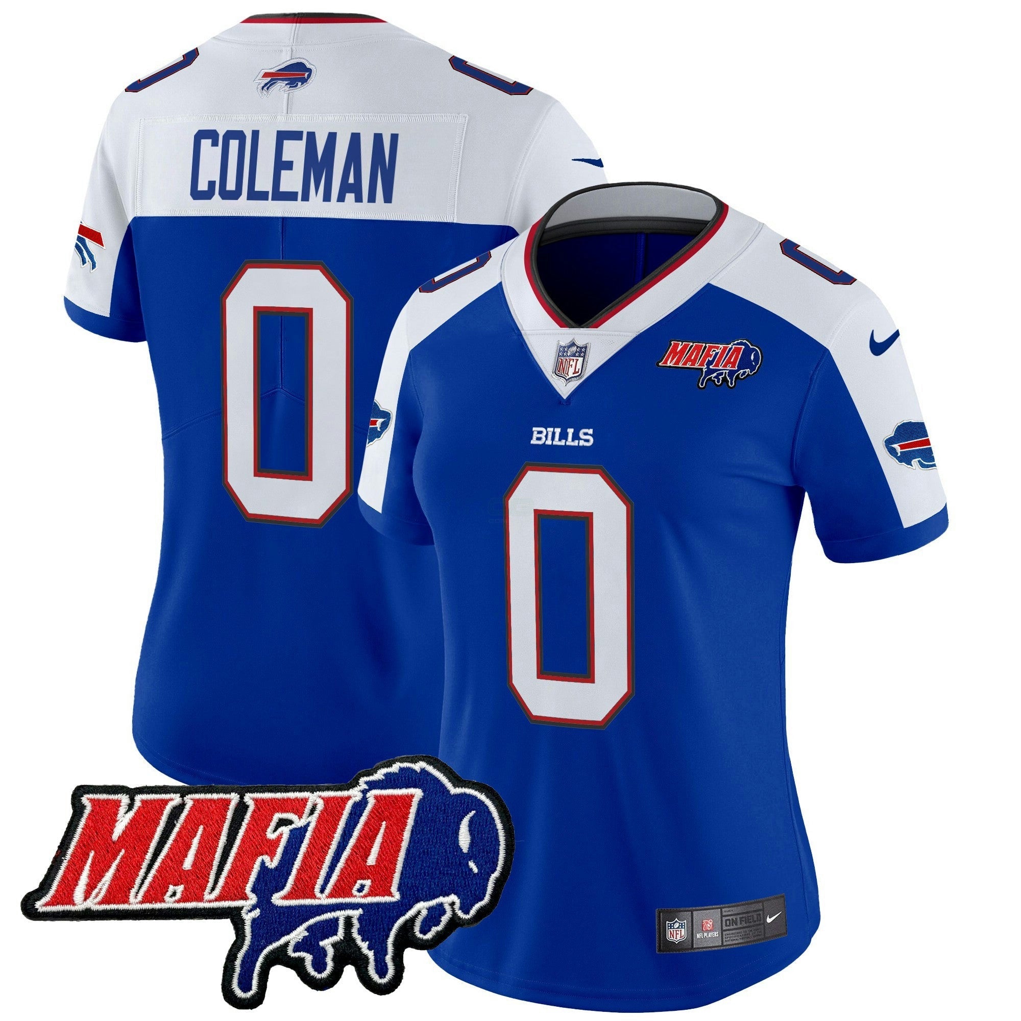 Camisa NFL Women’s Buffalo 2025 Mafia Patch Vapor Limited Jersey