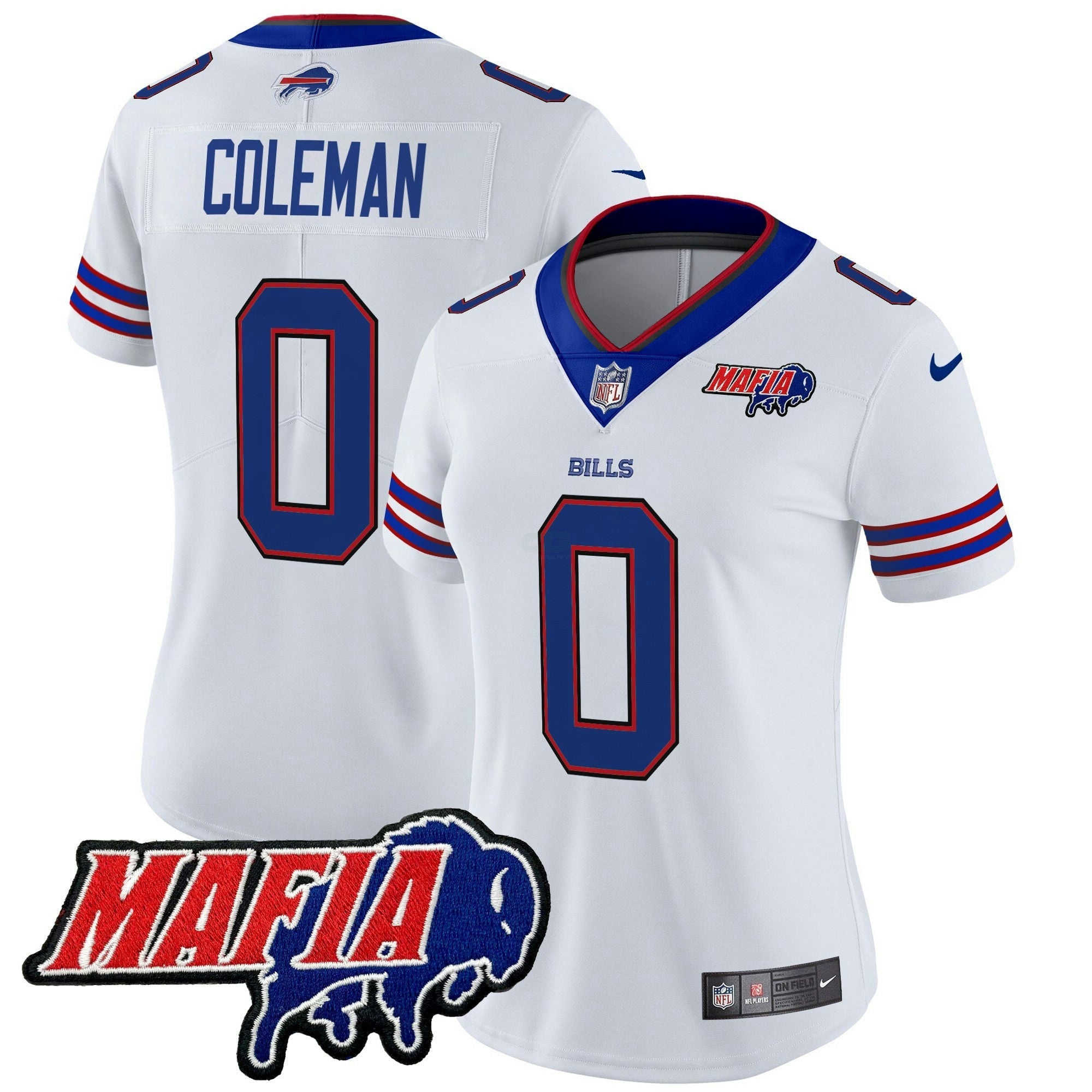 Camisa NFL Women’s Buffalo 2025 Mafia Patch Vapor Limited Jersey
