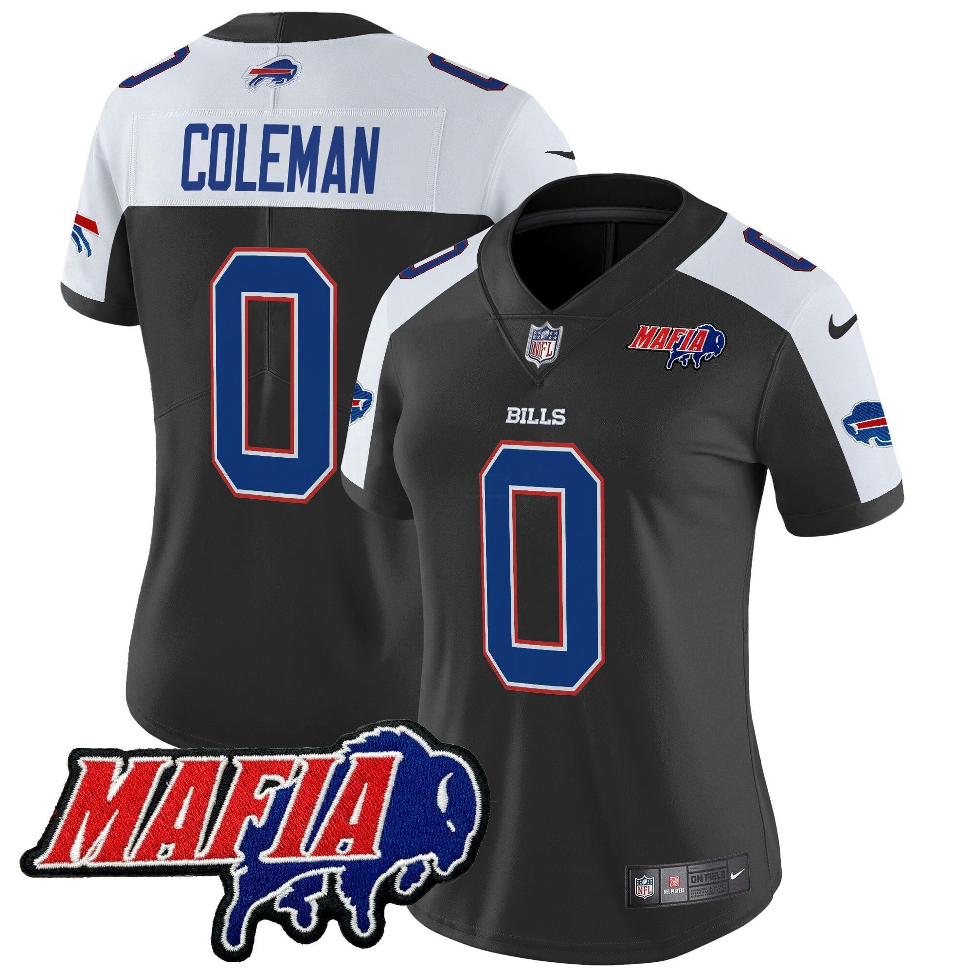 Camisa NFL Women’s Buffalo 2025 Mafia Patch Vapor Limited Jersey