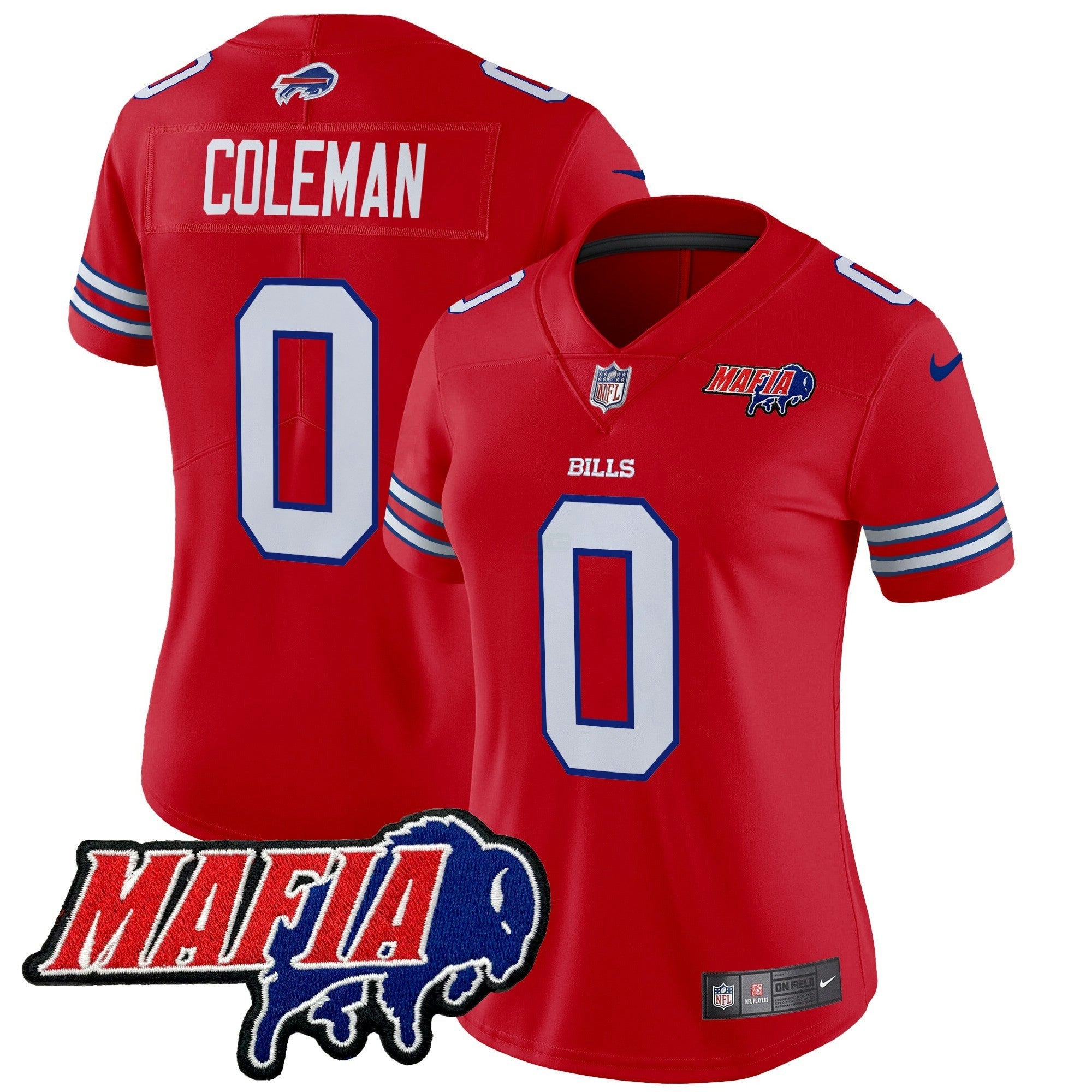 Camisa NFL Women’s Buffalo 2025 Mafia Patch Vapor Limited Jersey