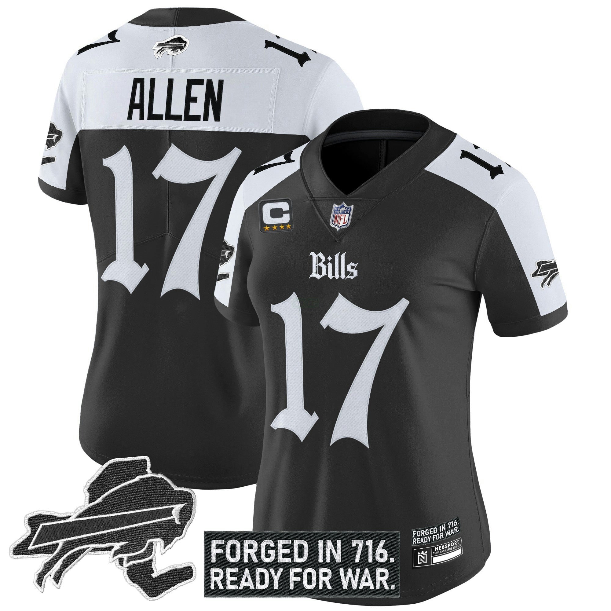 Camisa NFL Women’s Buffalo ‘Gothic Cold Front Edition’ Vapor Limited Jersey