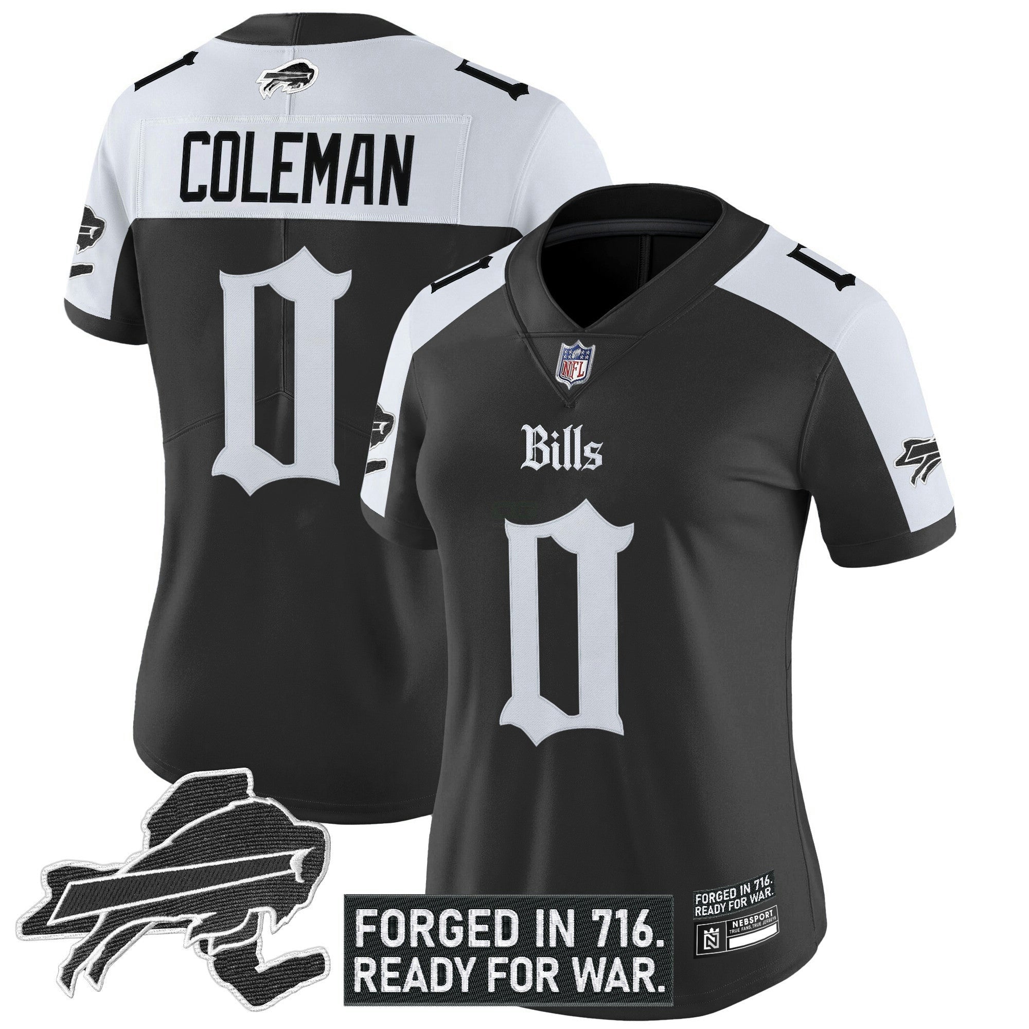 Camisa NFL Women’s Buffalo ‘Gothic Cold Front Edition’ Vapor Limited Jersey