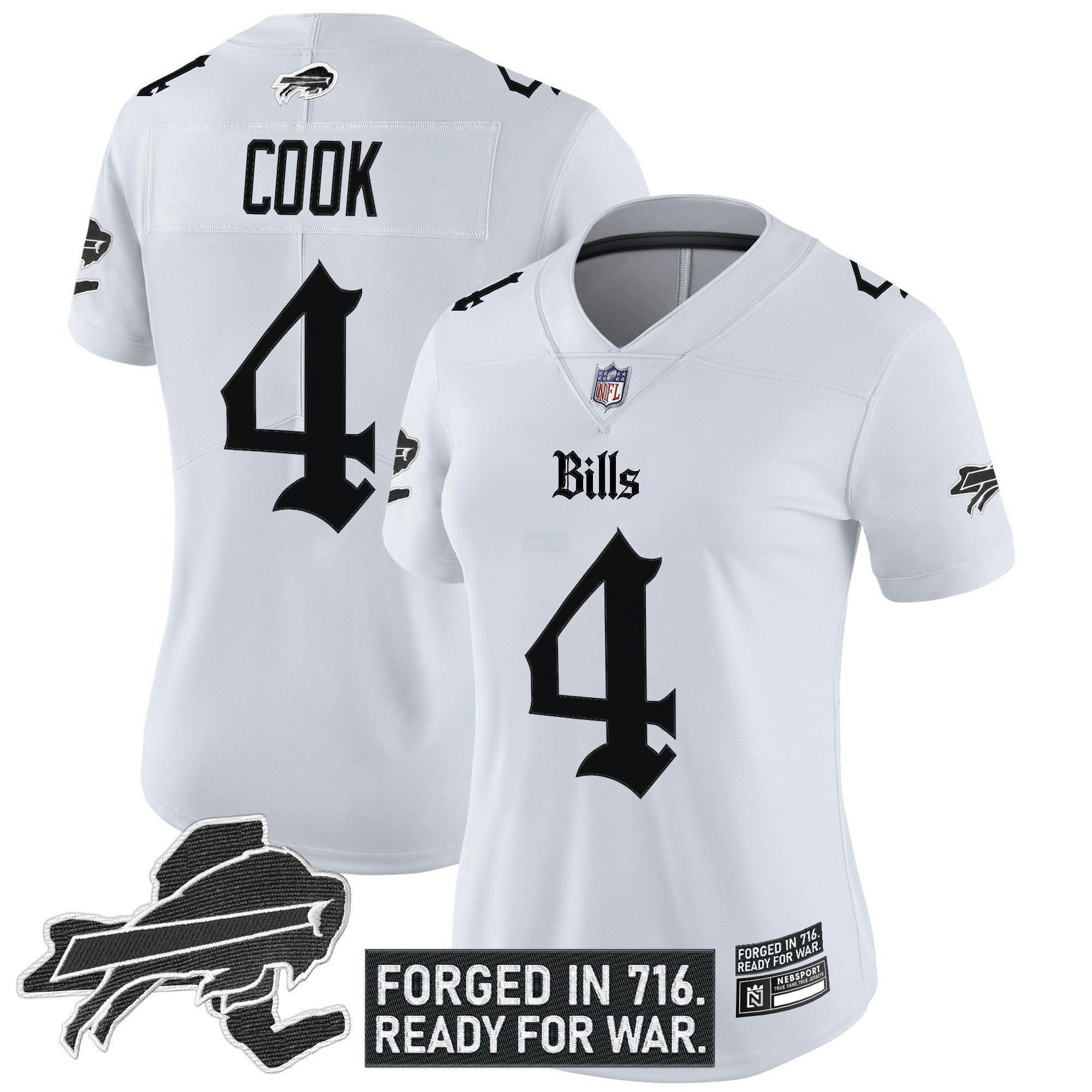 Camisa NFL Women’s Buffalo ‘Gothic Cold Front Edition’ Vapor Limited Jersey