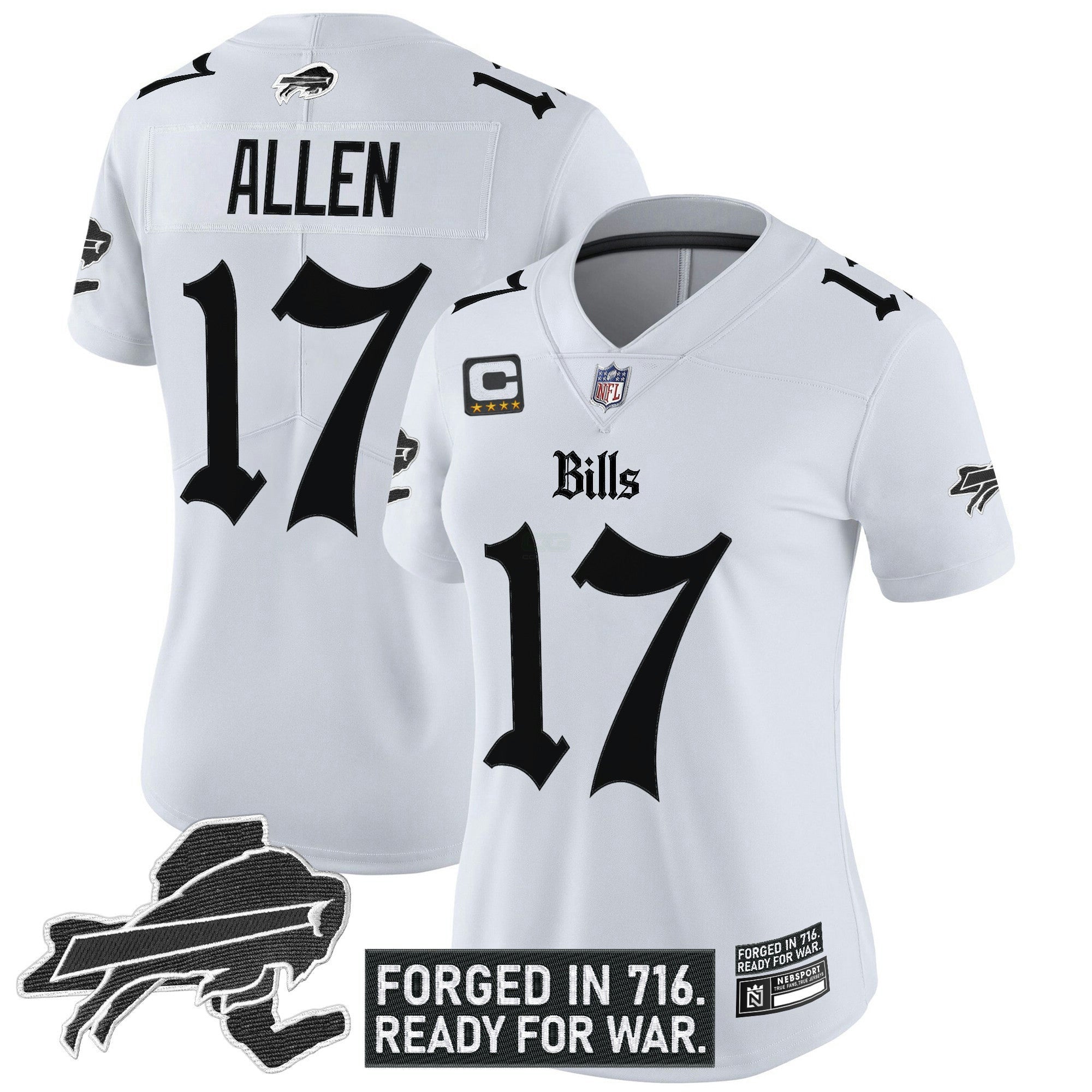 Camisa NFL Women’s Buffalo ‘Gothic Cold Front Edition’ Vapor Limited Jersey