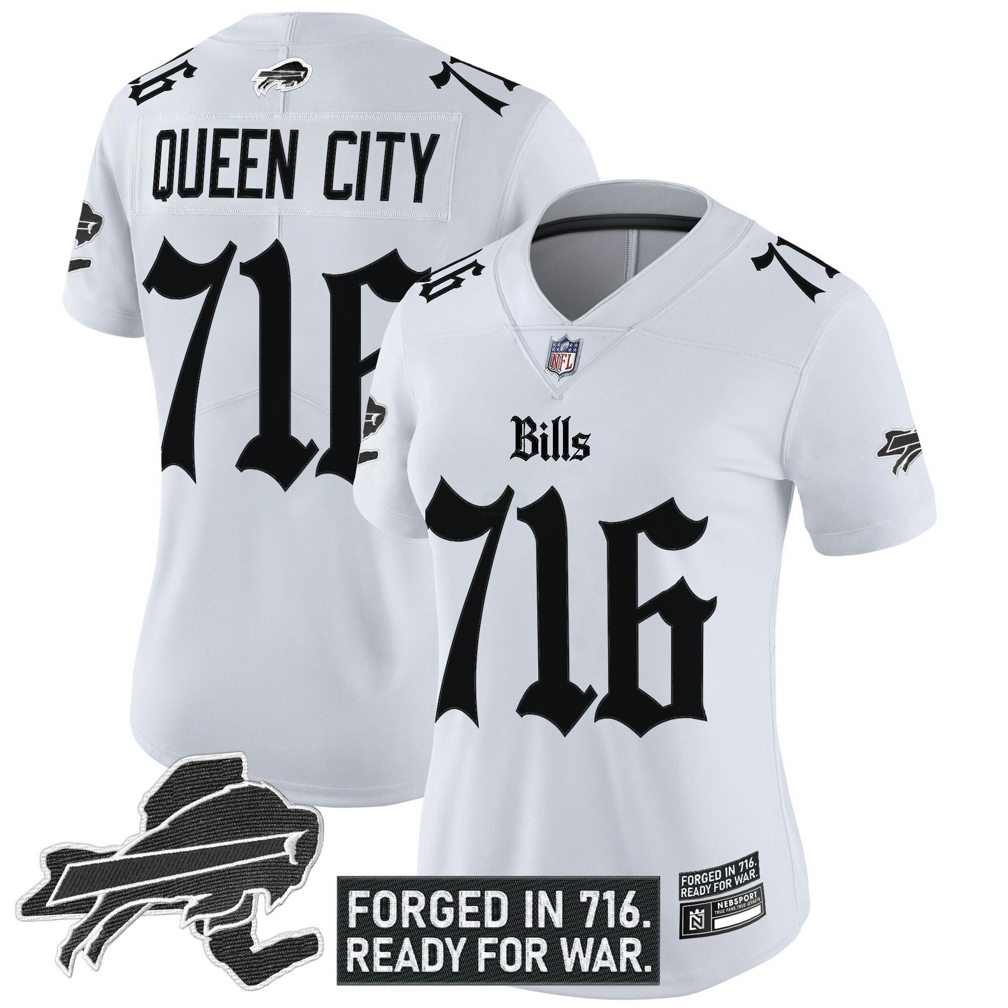 Camisa NFL Women’s Buffalo ‘Gothic Cold Front Edition’ Vapor Limited Jersey