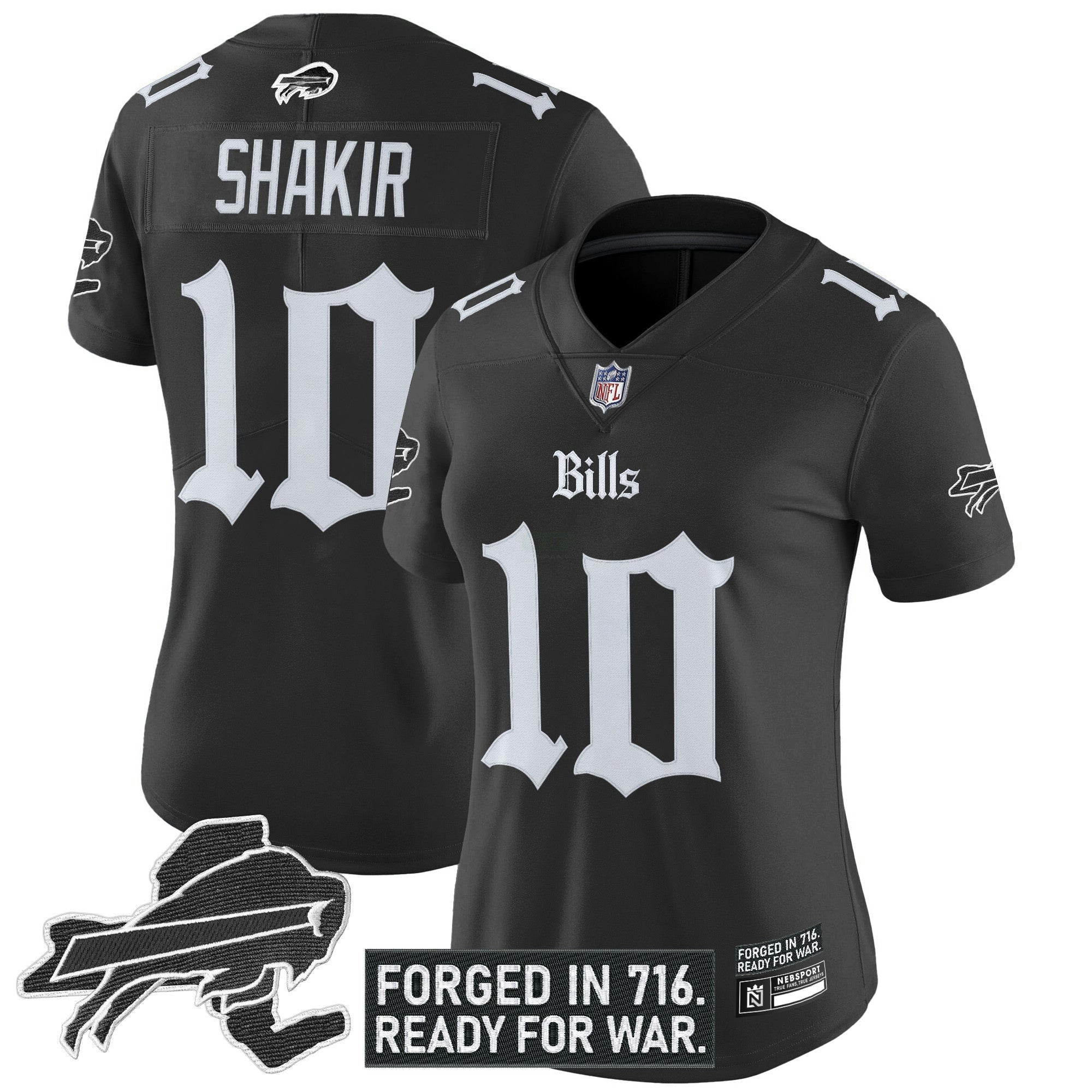 Camisa NFL Women’s Buffalo ‘Gothic Cold Front Edition’ Vapor Limited Jersey