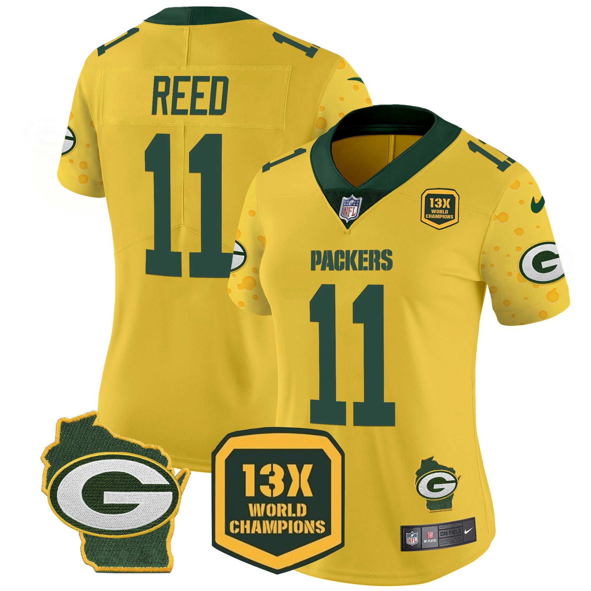 Camisa NFL Women’s Cheese Vapor Limited Jersey
