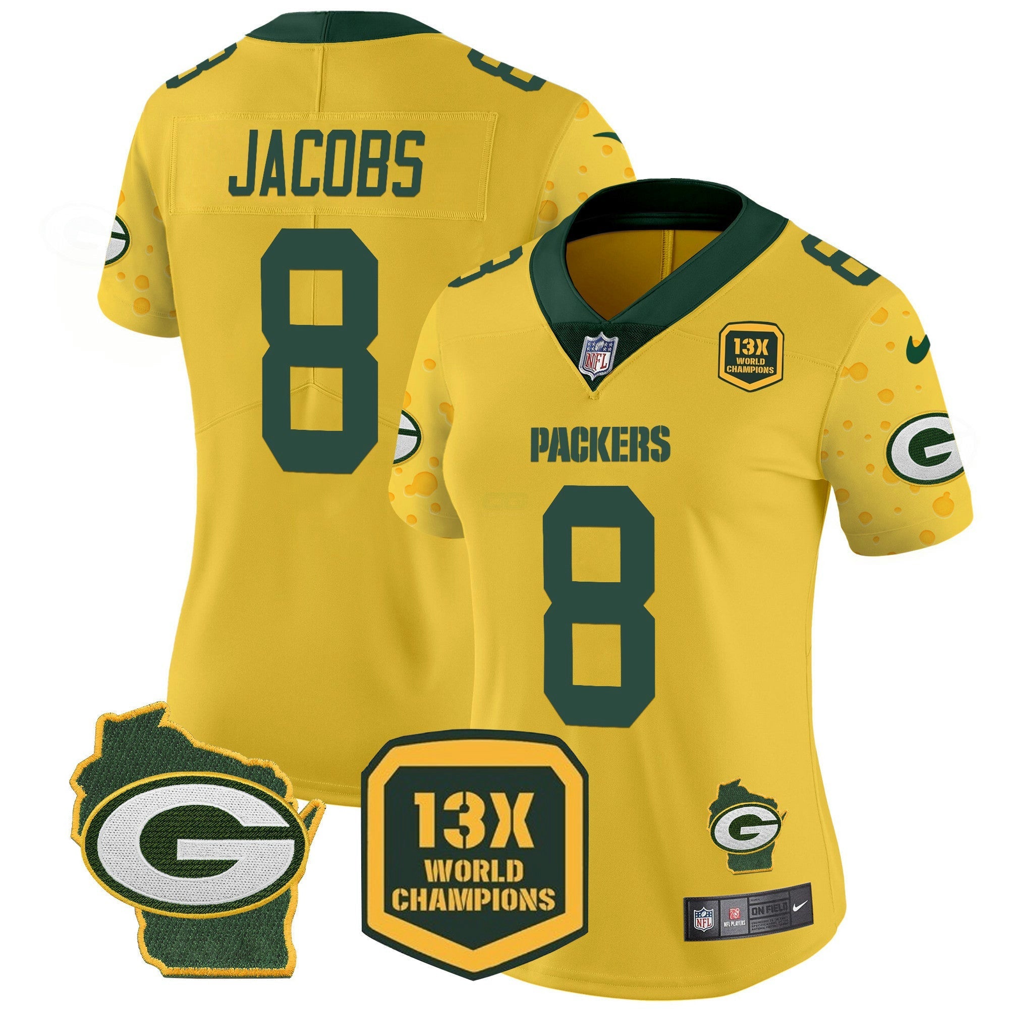 Camisa NFL Women’s Cheese Vapor Limited Jersey